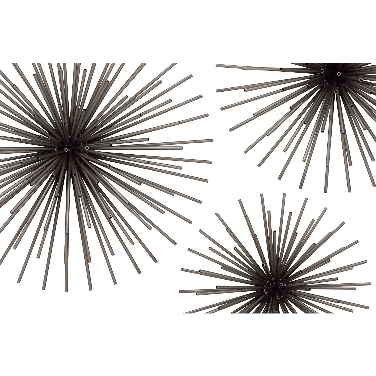 Black Metal Contemporary Wall D&#xE9;cor Set, 3ct.