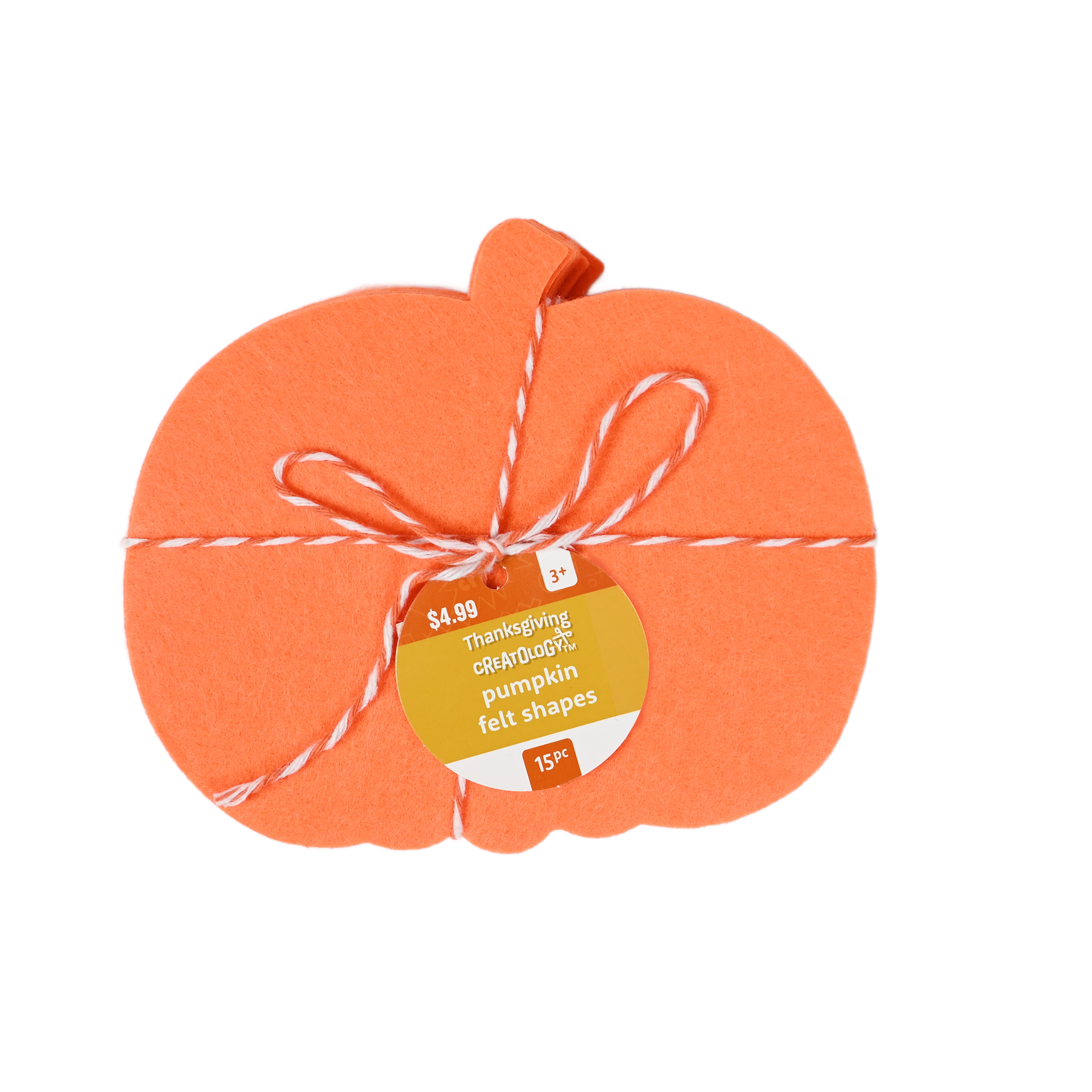 Orange Felt Pumpkin Shapes, 15ct. by Creatology&#x2122;