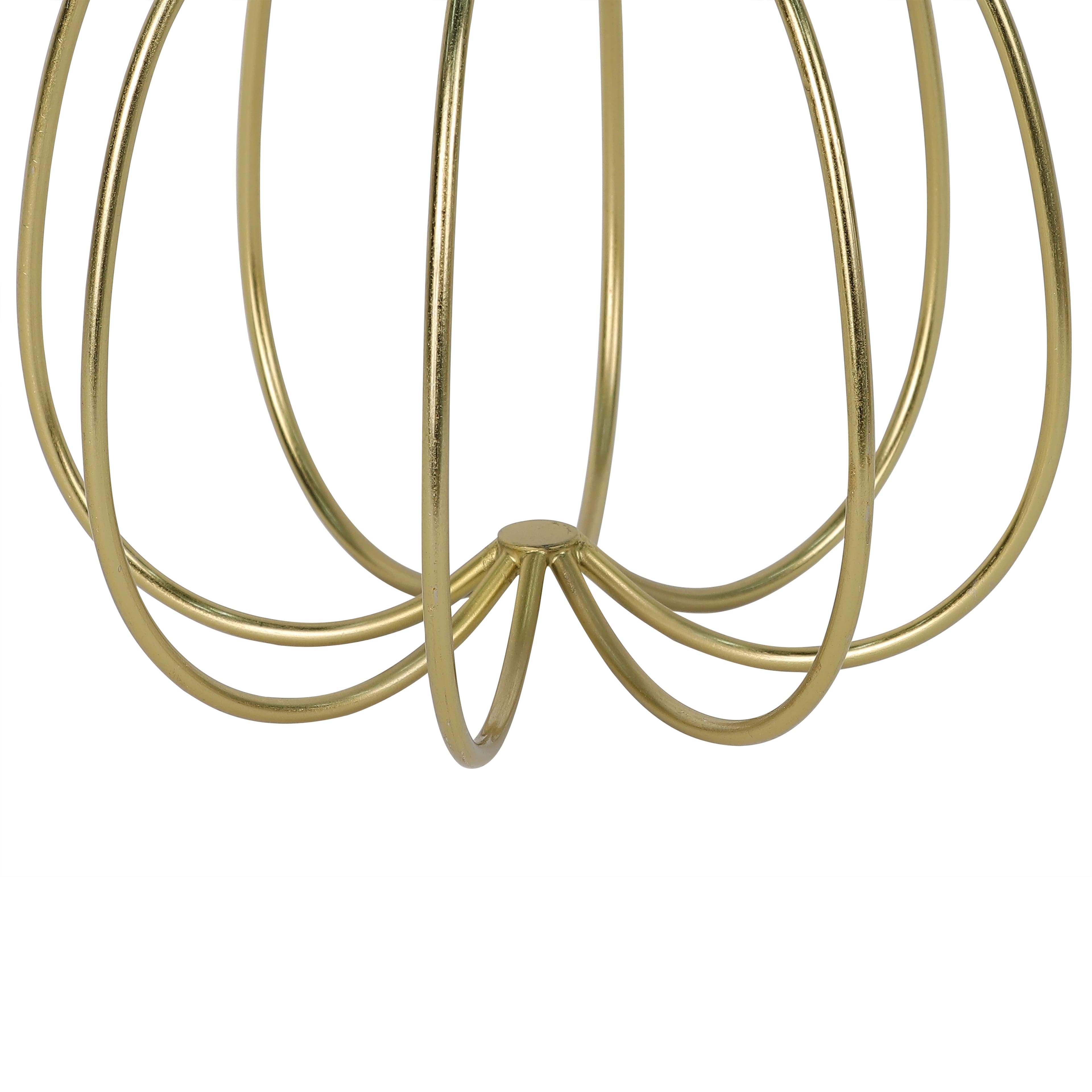 7.5&#x22; Gold Metal Pumpkin Tabletop D&#xE9;cor by Ashland&#xAE;