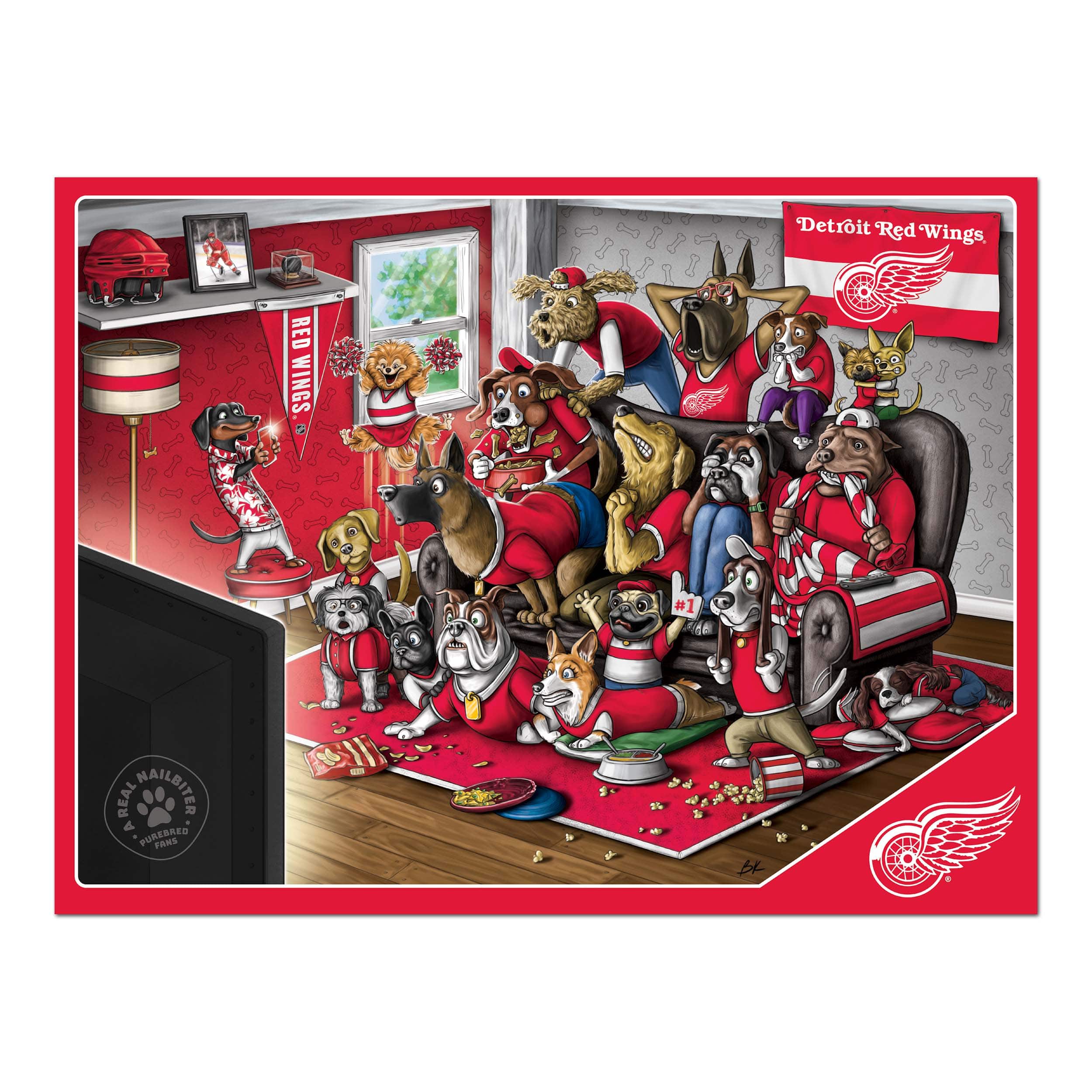 NHL Purebred Fans A Real Nailbiter 500 Piece Puzzle