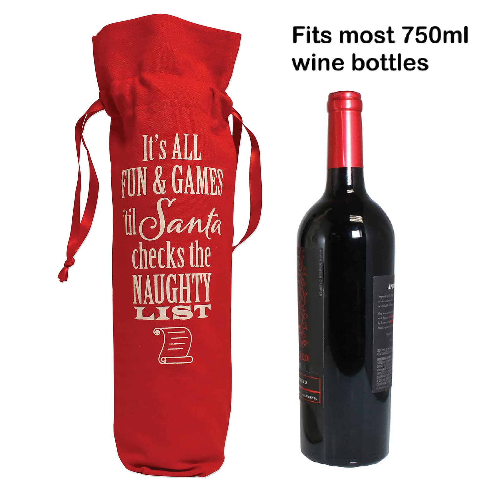Personality Case&#x2122; Red Fun &#x26; Games Wine Bag