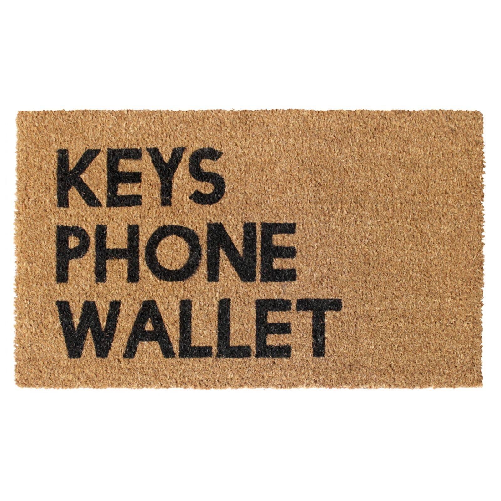 RugSmith Black Keys Phone Wallet Machine Tufted Doormat Michaels