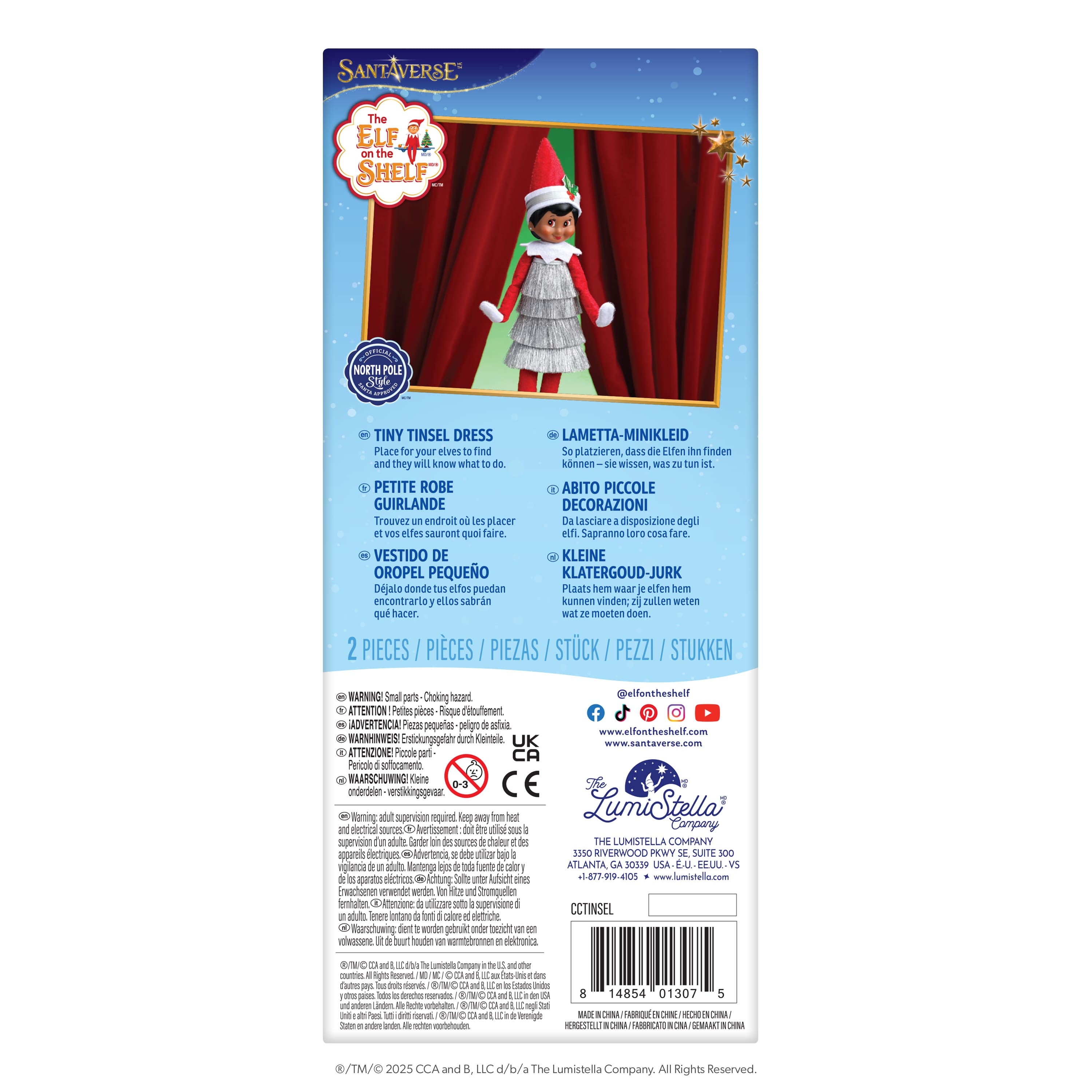 The Elf on the Shelf&#xAE; Claus Couture Collection&#x2122; Tiny Tinsel Dress