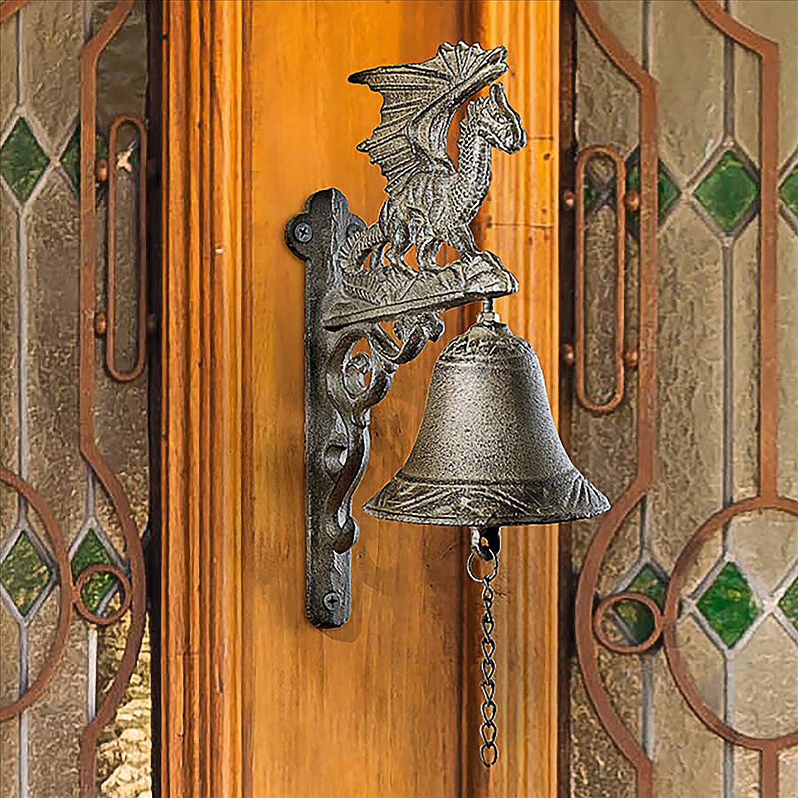 Design Toscano Dragon of Murdock Manor Gothic Iron Bell