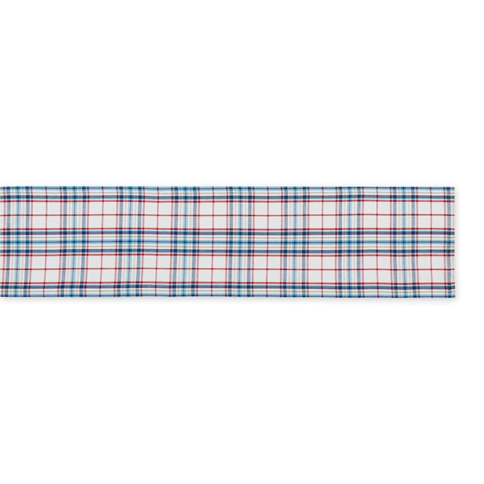 Lighthouse Plaid Table Runner 14" x 108"