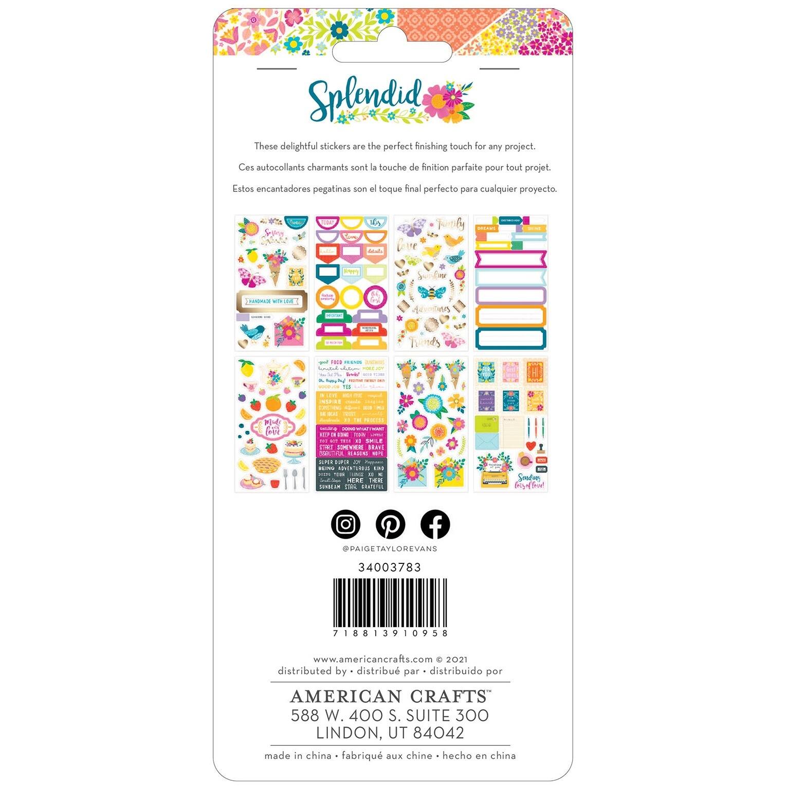 American Crafts&#x2122; Paige Evans Splendid Sticker Book