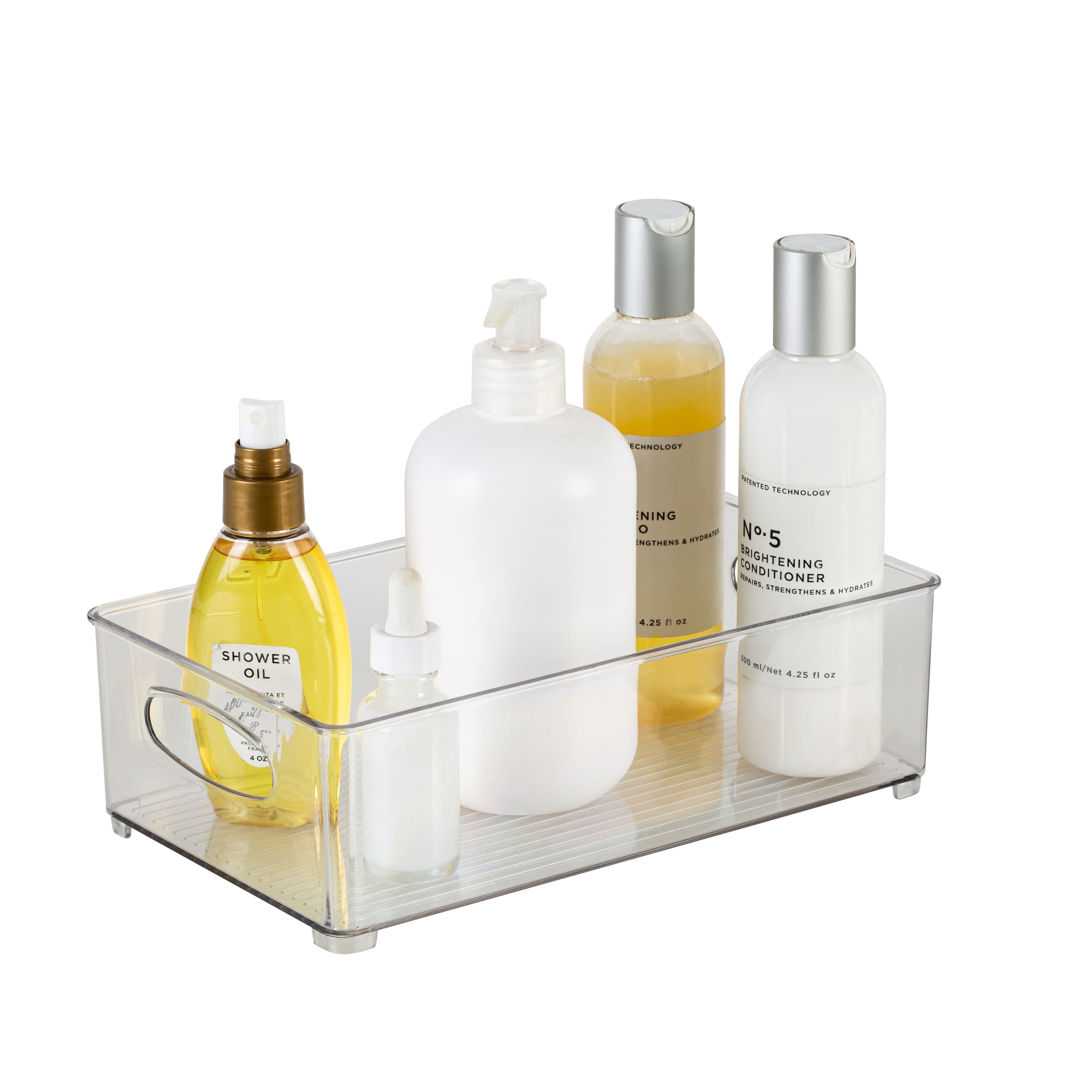 Simplify Medium Vertical Stripe Clear Organizer