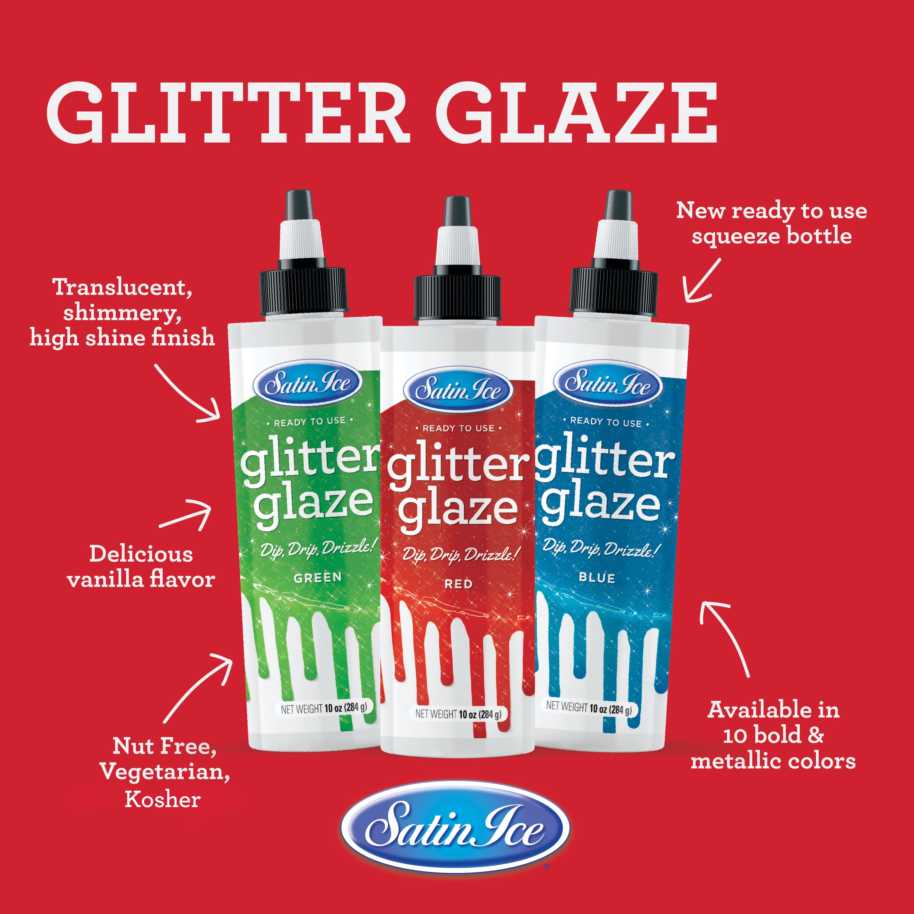 Satin Ice&#xAE; Glitter Glaze