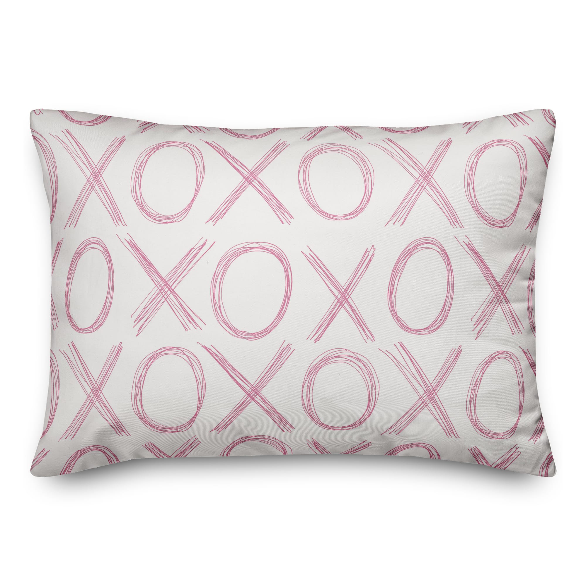 Scribble XO Throw Pillow