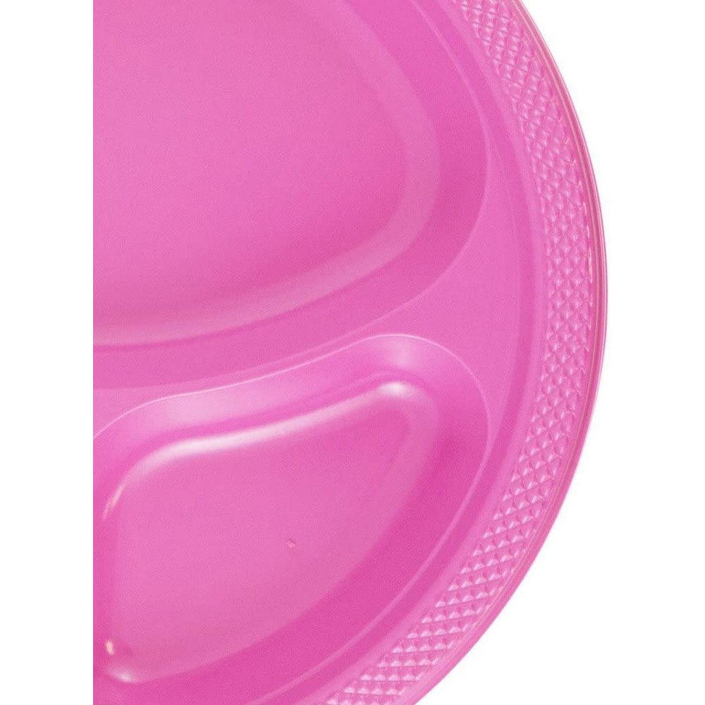JAM Paper 10.25" Divided Plastic Party Plates, 20ct.