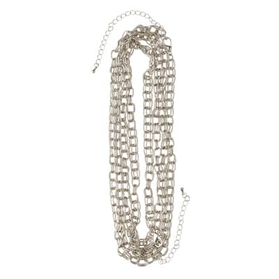 Textured Double Link Chain Necklaces By Bead Landing™ image