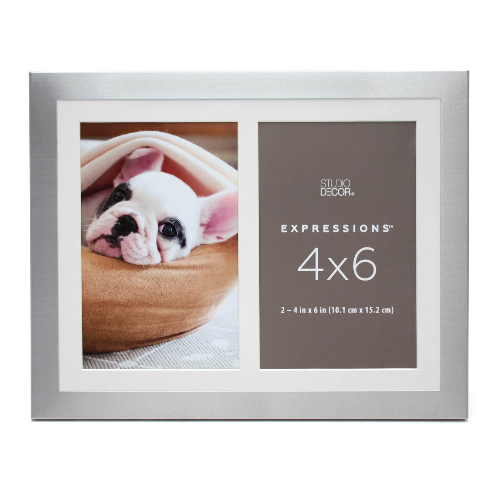 2 Opening Silver 4&#x22; x 6&#x22; Collage Frame, Expressions&#x2122; by Studio D&#xE9;cor&#xAE;