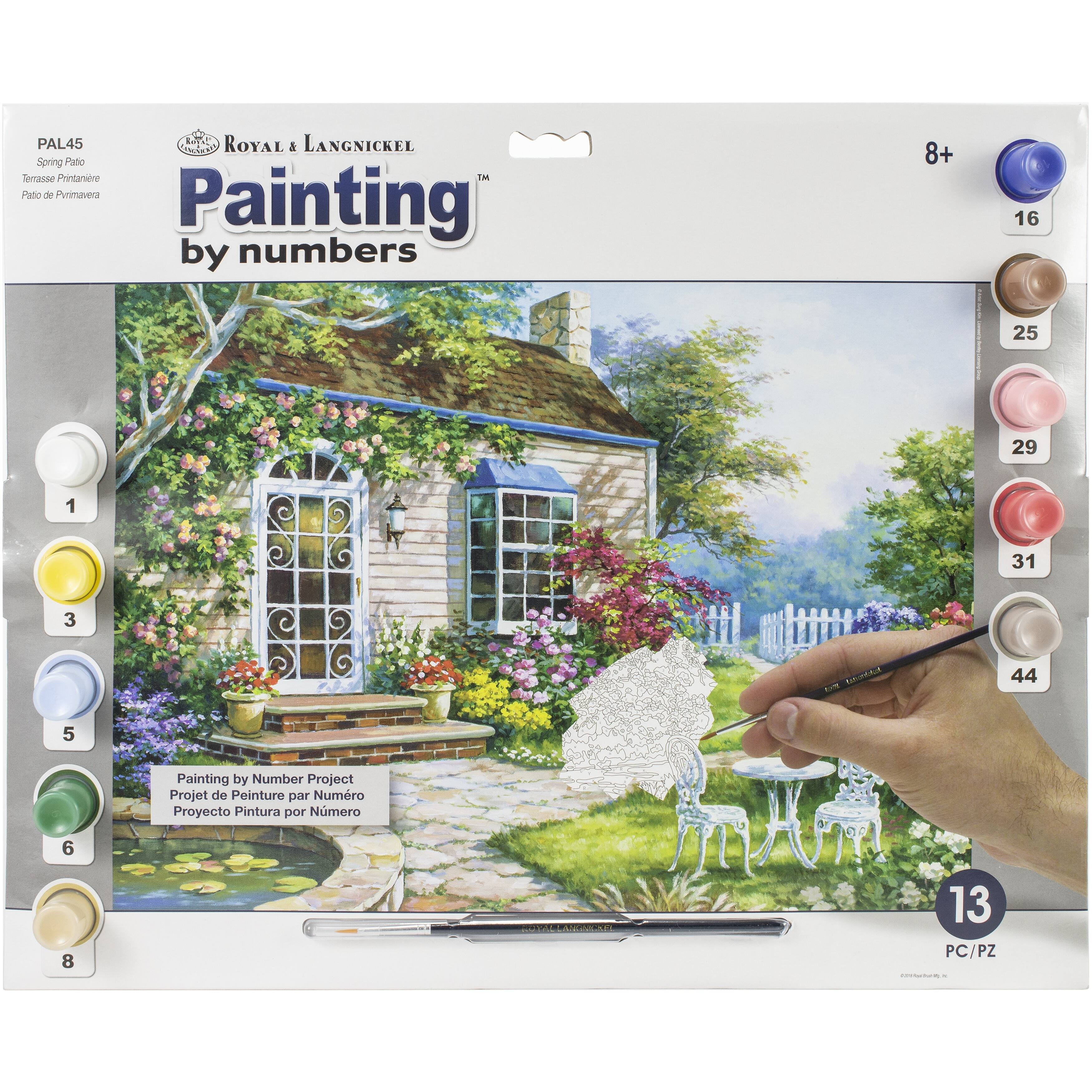 Royal & Langnickel® Spring Patio Paint By Number Kit | Michaels