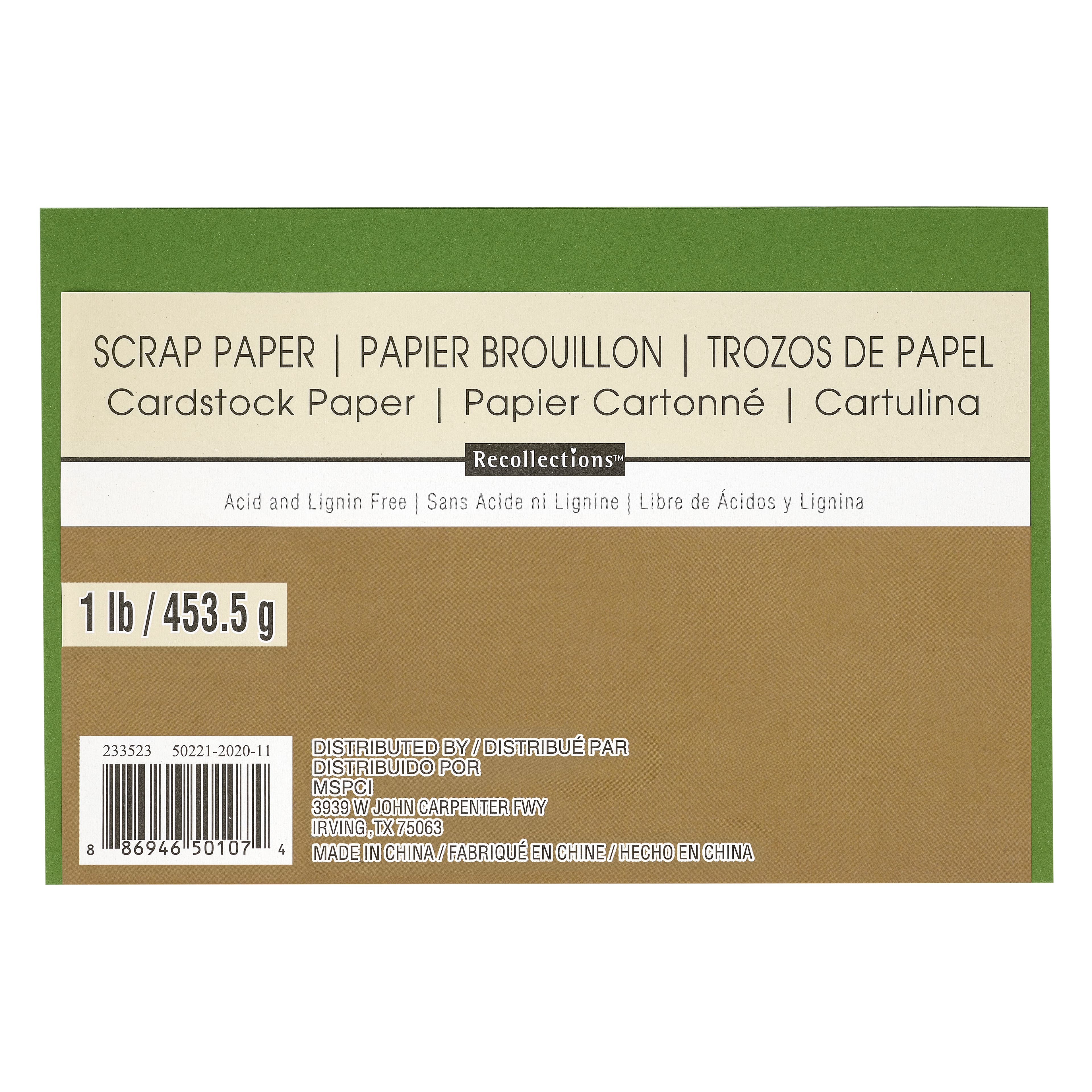 Colorbok Scrap Pack Paper 1lb Various Sizes