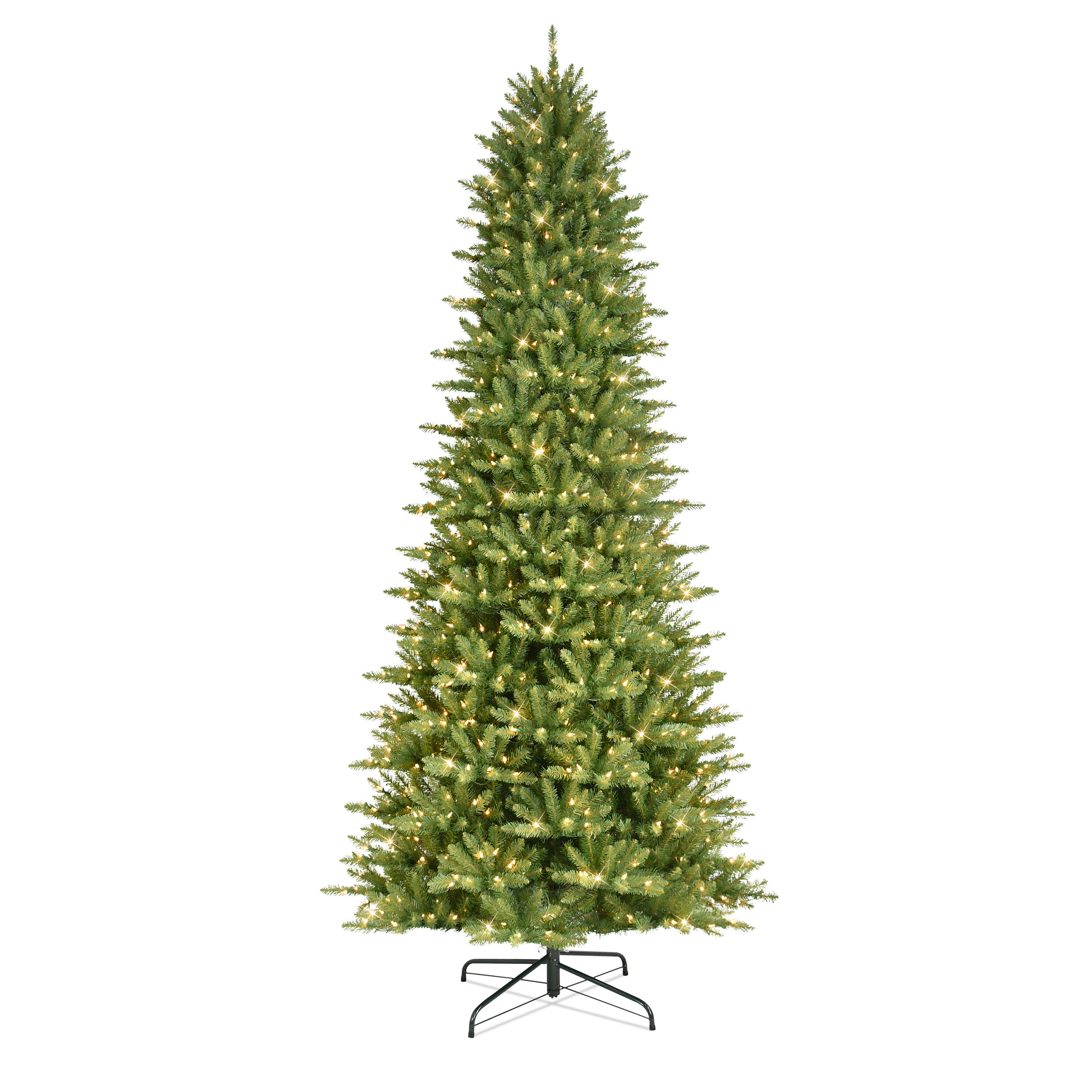 10ft. Pre-Lit Slim Fraser Fir Artificial Christmas Tree, Clear Lights