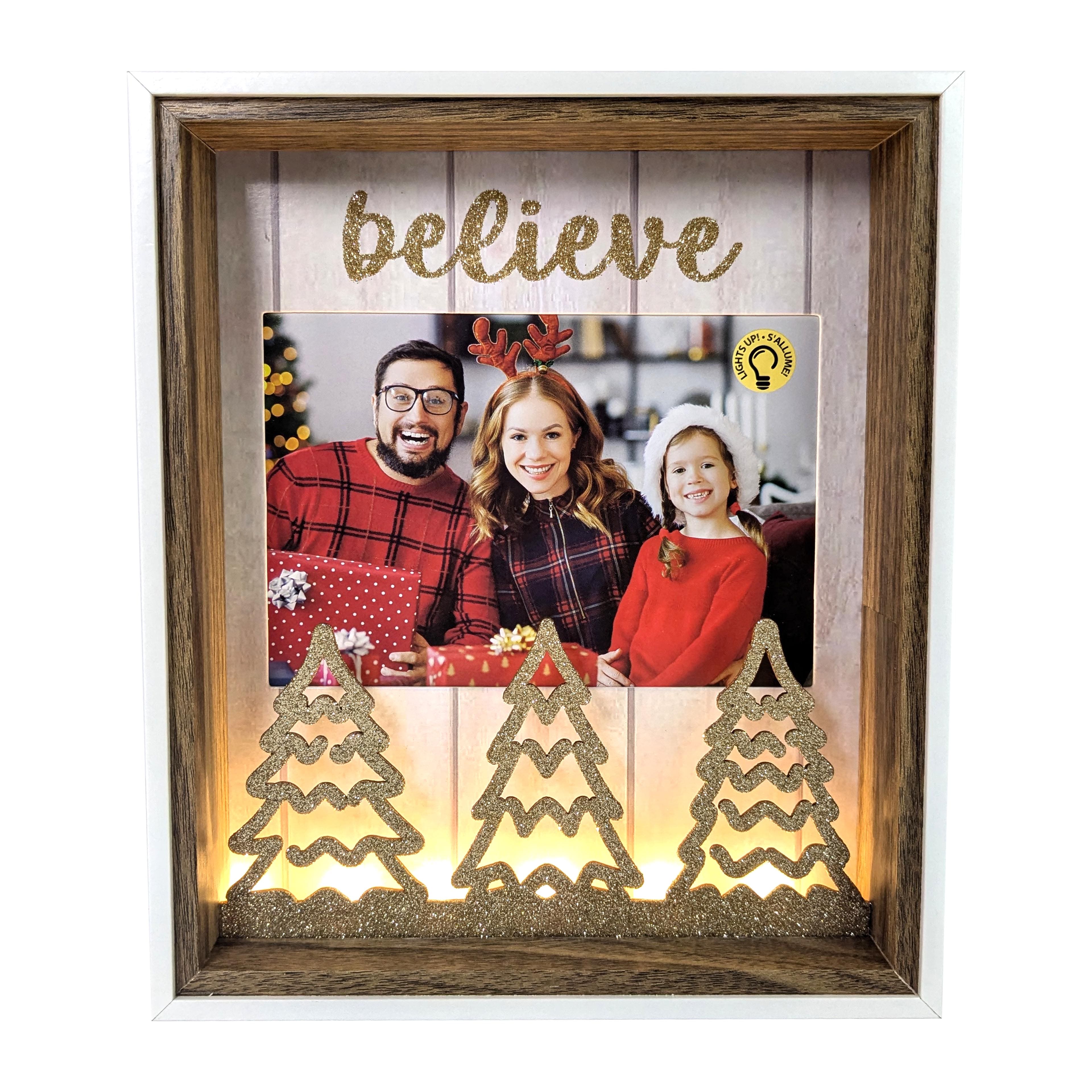 5&#x22; x 7&#x22; LED Believe Tabletop Frame by Studio D&#xE9;cor&#xAE;