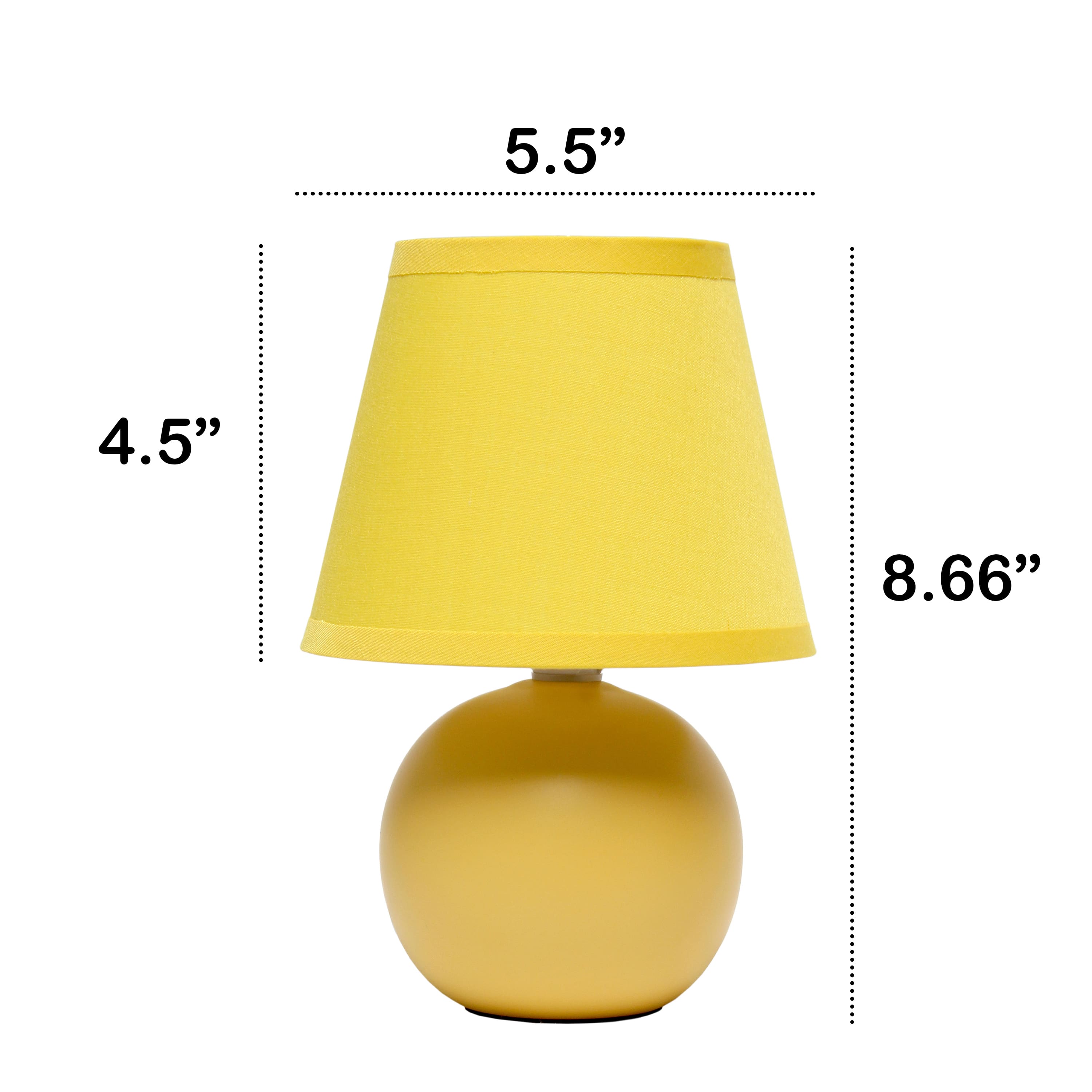 Creekwood Home Nauru 8.5&#x22; Ceramic Orb Base Table Lamp
