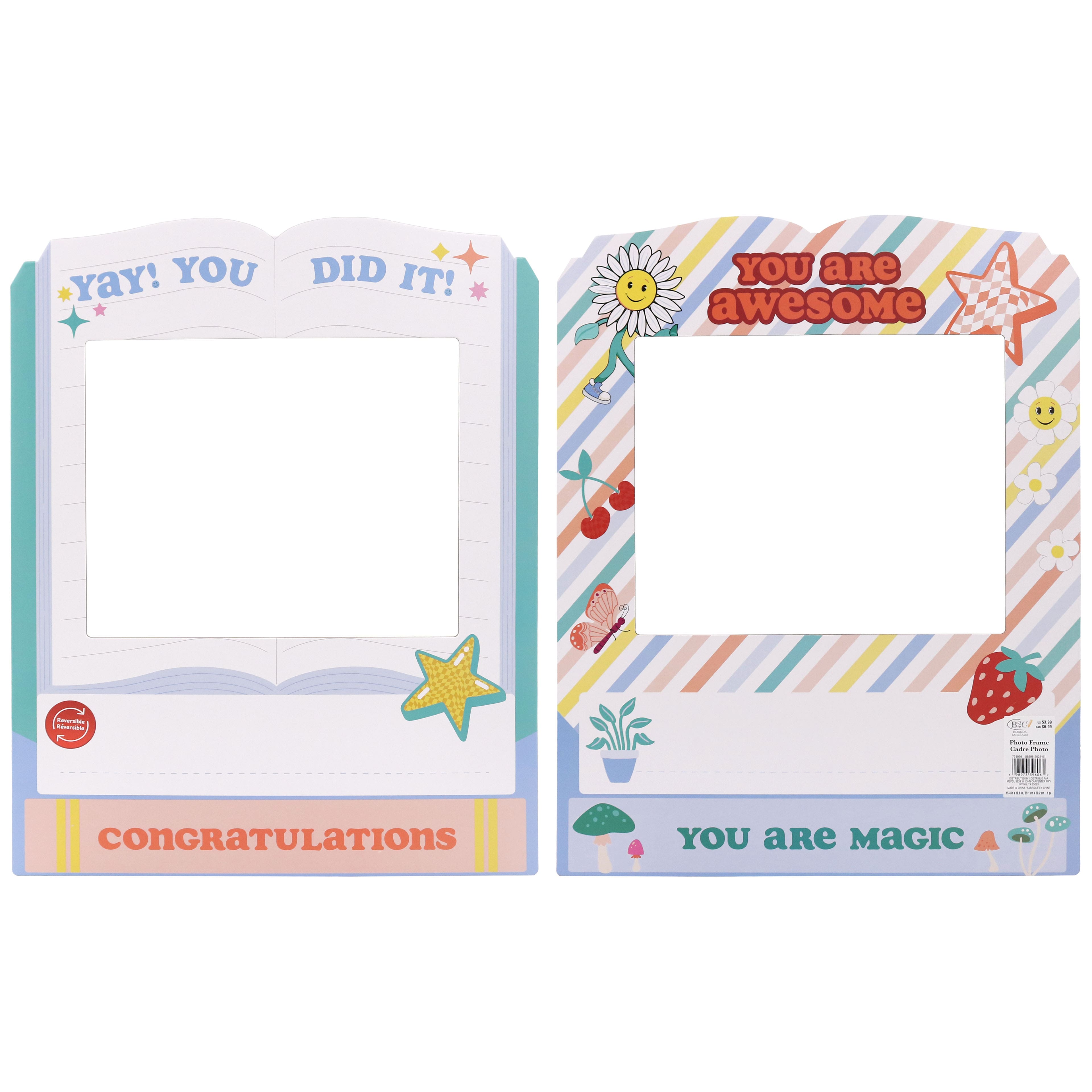 Reversible You Did It Paper Bulletin Board Photo Frame by B2C&#x2122;