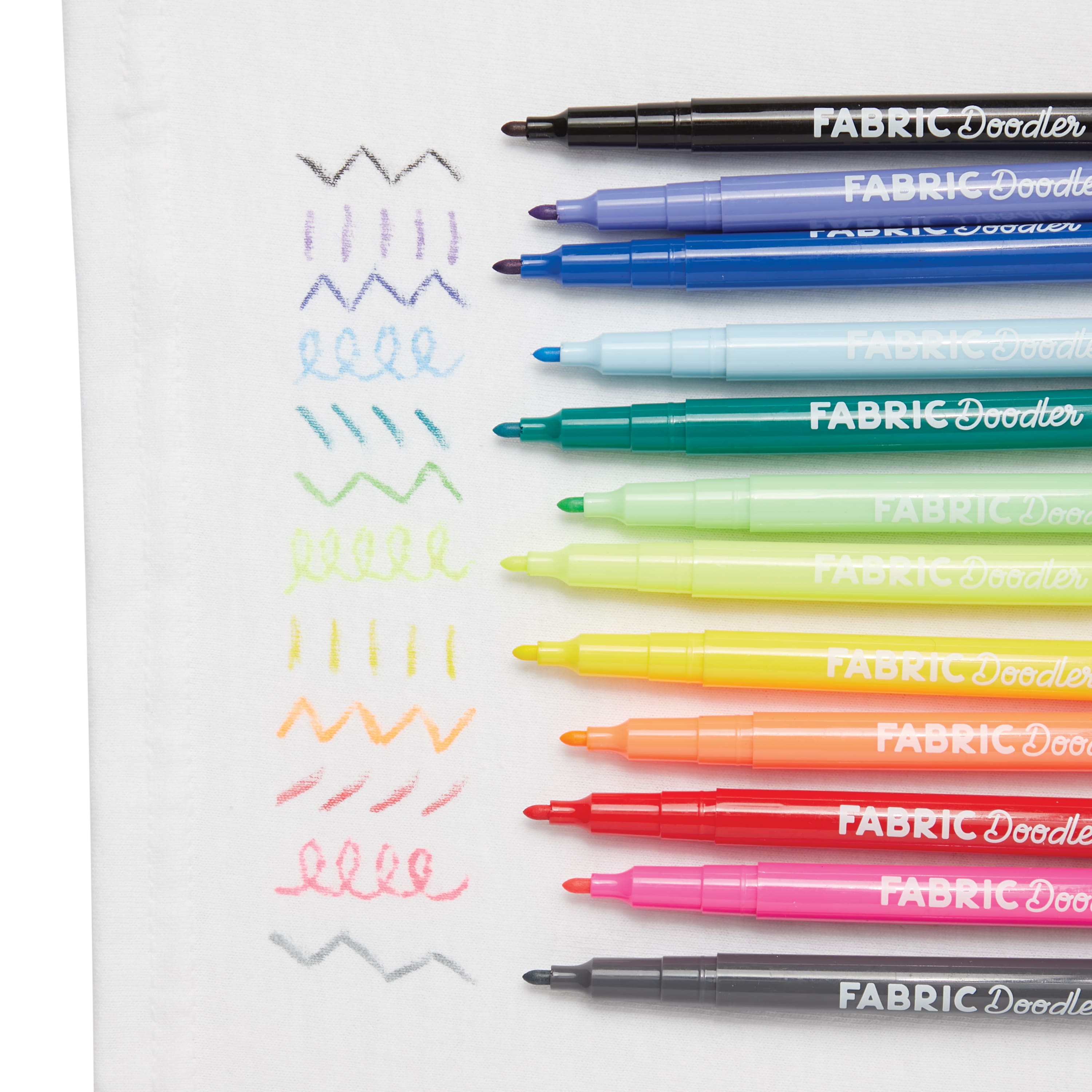 OOLY Fabric Doodlers Markers, 12ct.