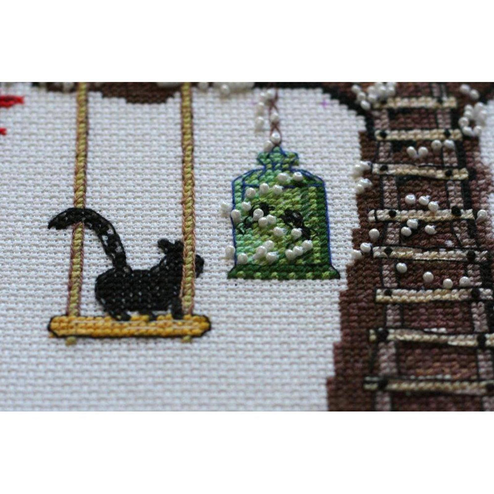 Abris Art Cat House Cross-Stitch Kit Cat House