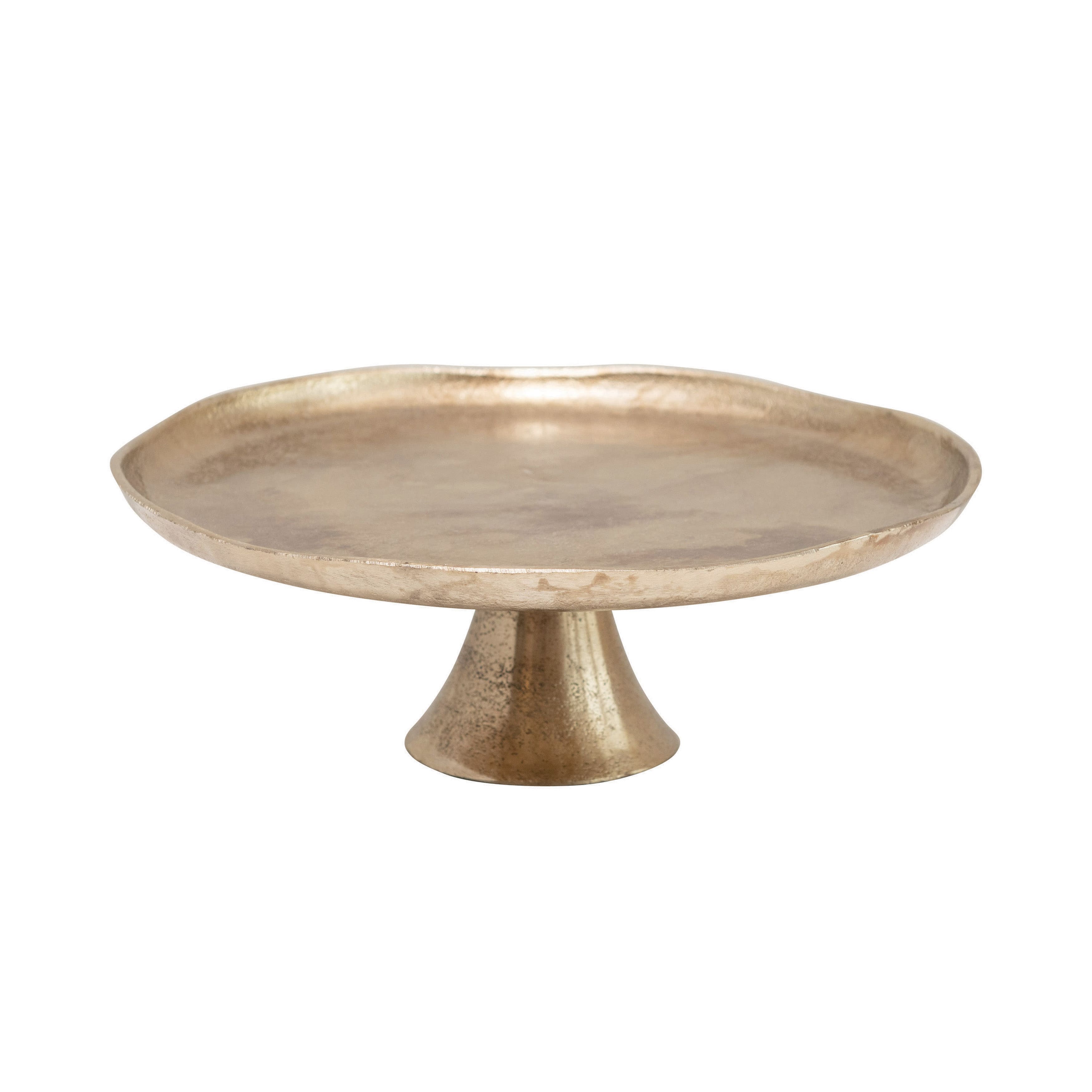 Hello Honey&#xAE; 11.75&#x22; Antique Gold Finish Metal Pedestal