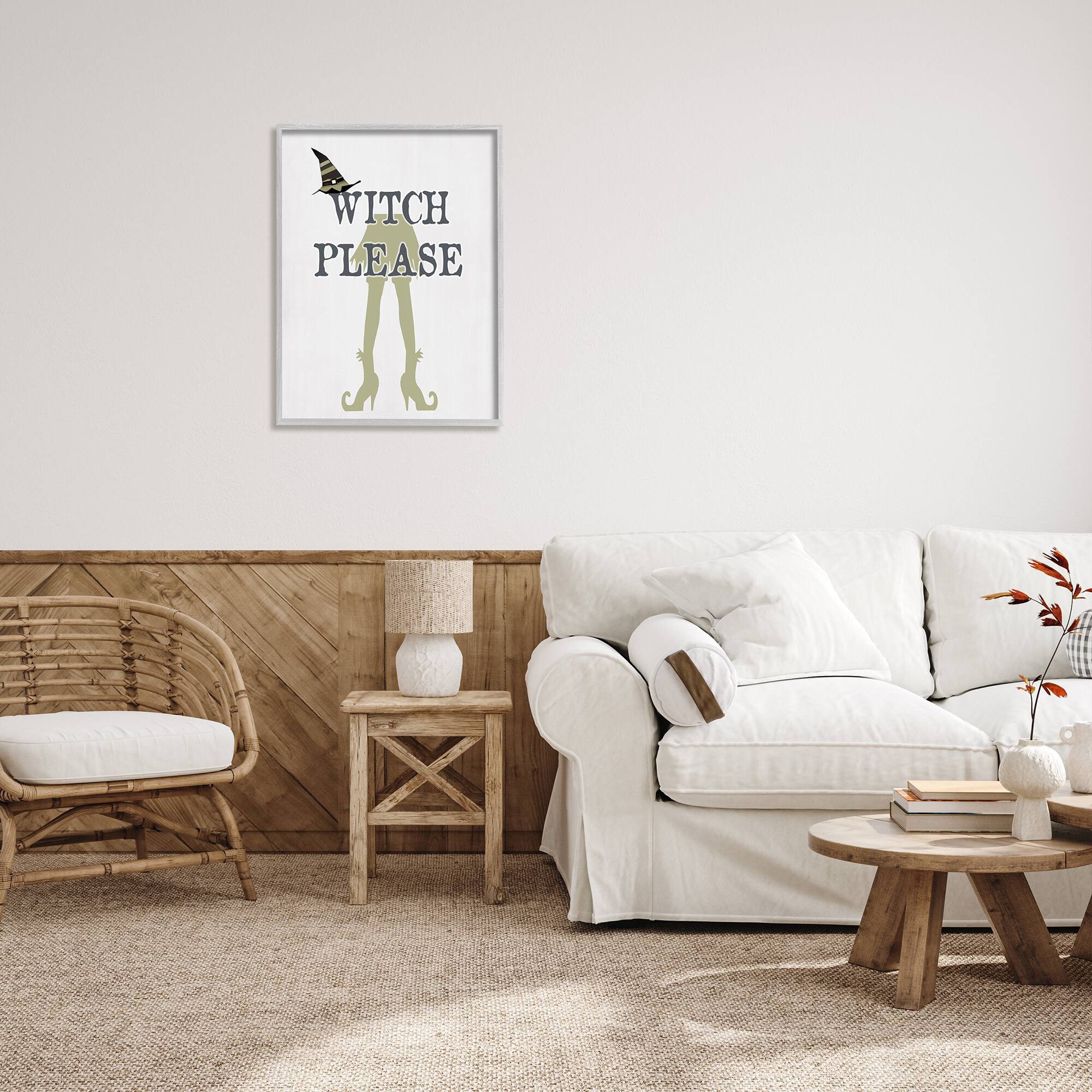 Stupell Industries Witch Please Funny Phrase Framed Giclee Art