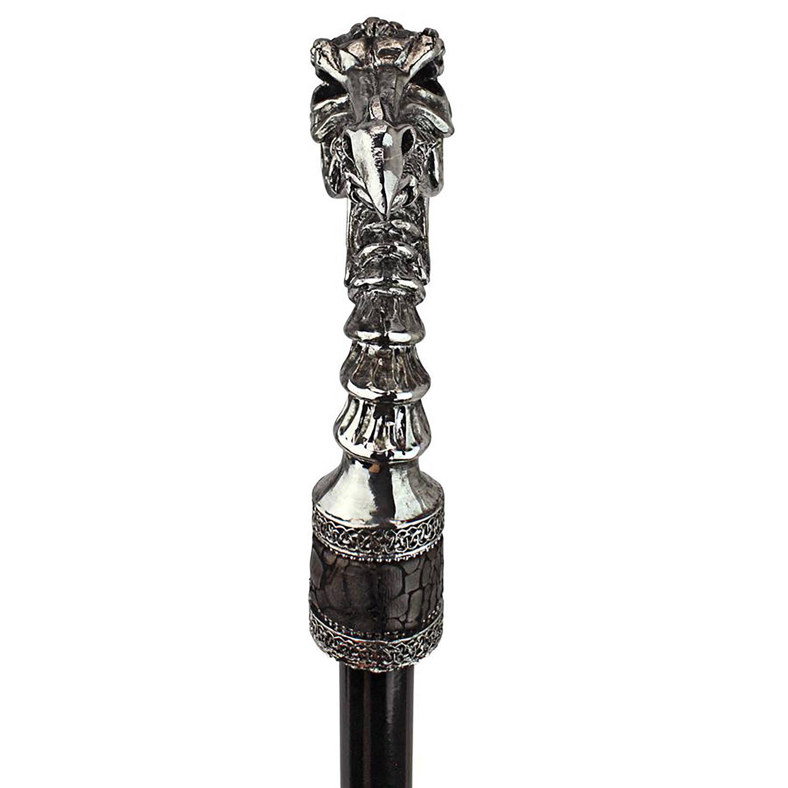 Design Toscano Dragonsthorne Collection 39&#x22; Drakkar the Dragon Gothic Walking Stick