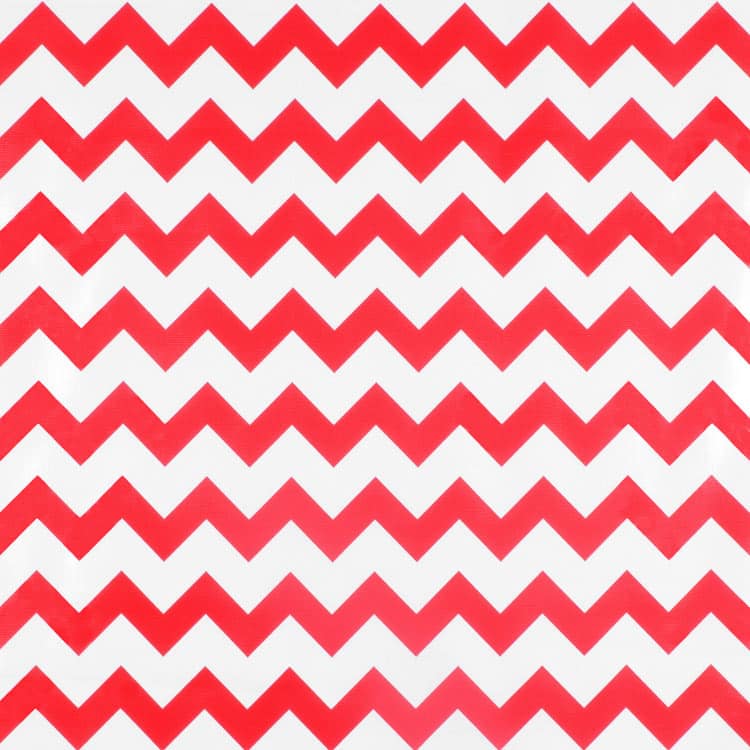 Red Chevron Oilcloth
