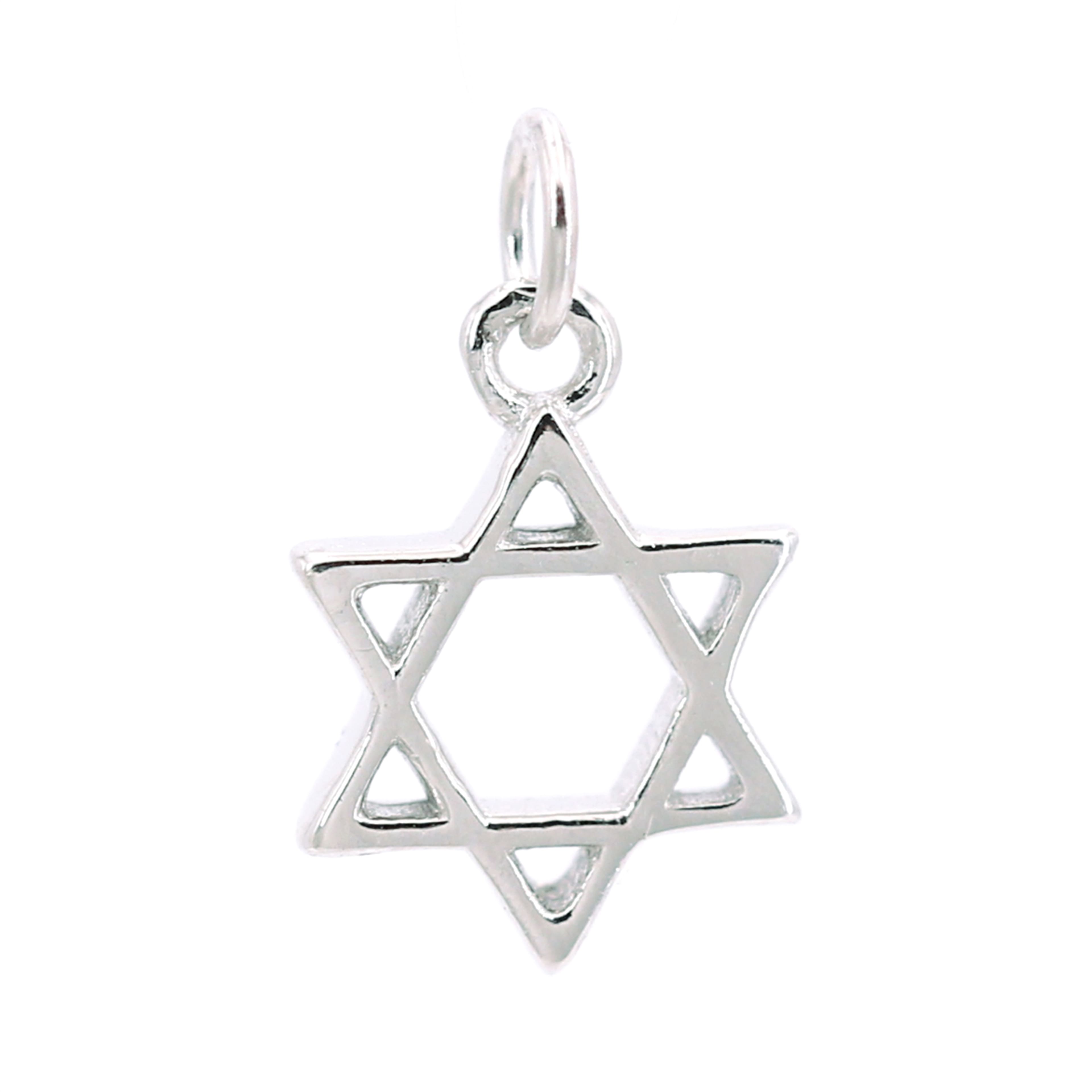 Breloque ic&#xF4;ne d&#x2019;&#xE9;toile de David en argent sterling de Bead Landing 