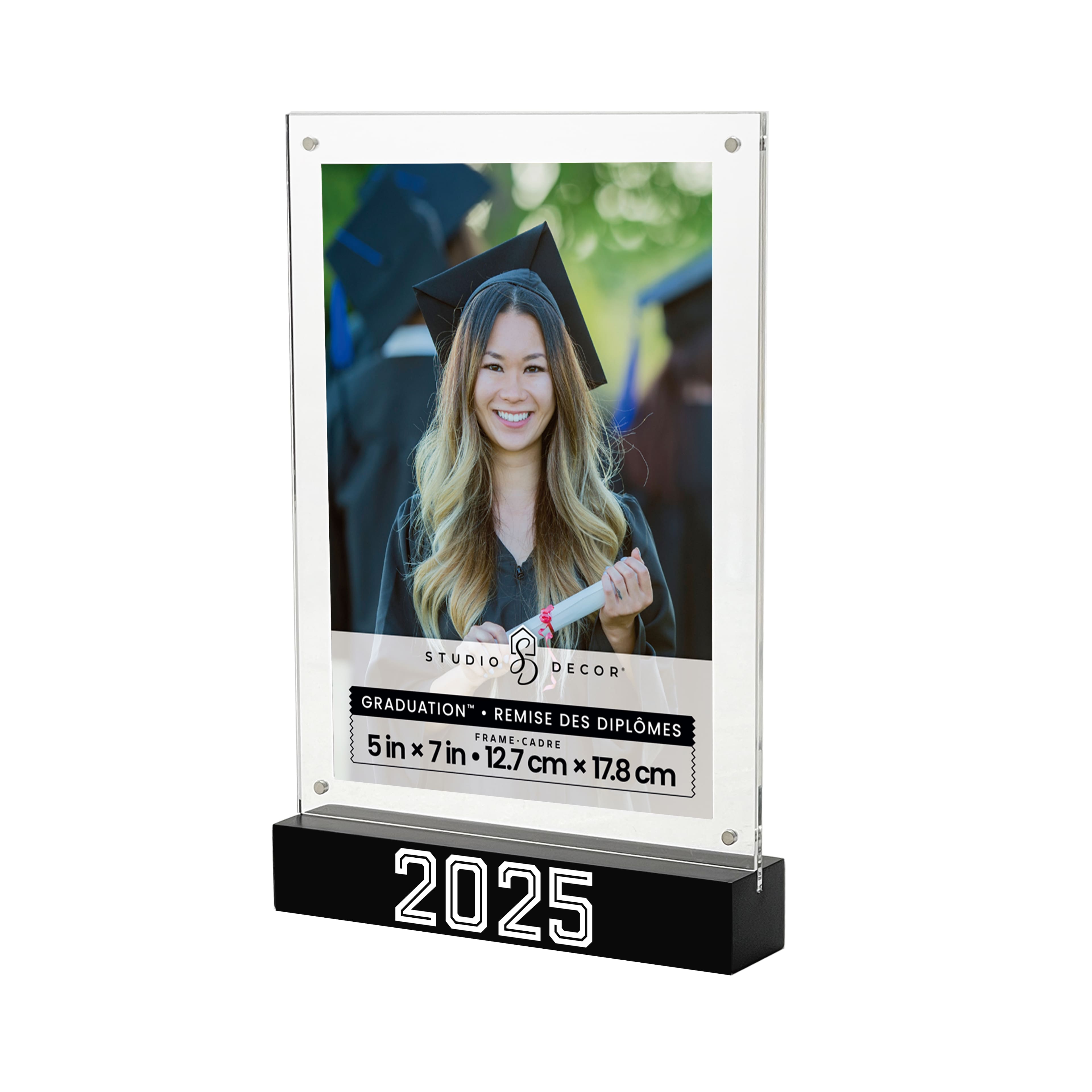 Graduation&#x2122; 5&#x22; x 7&#x22; Acrylic 2025 Tabletop Float Frame by Studio D&#xE9;cor&#xAE;