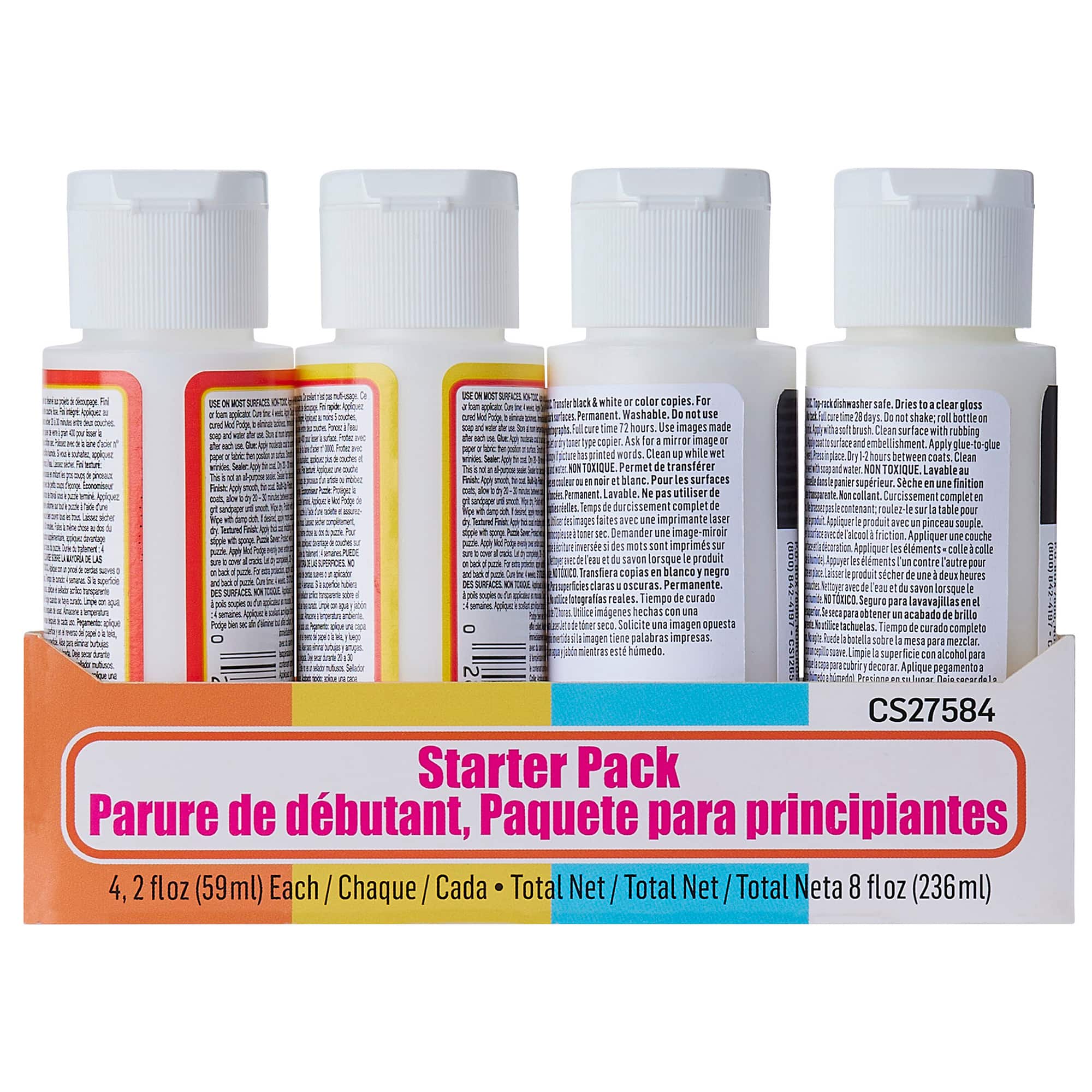 6 Packs: 4 ct. (24 total) Plaid® Mod Podge® Adhesive Starter Set