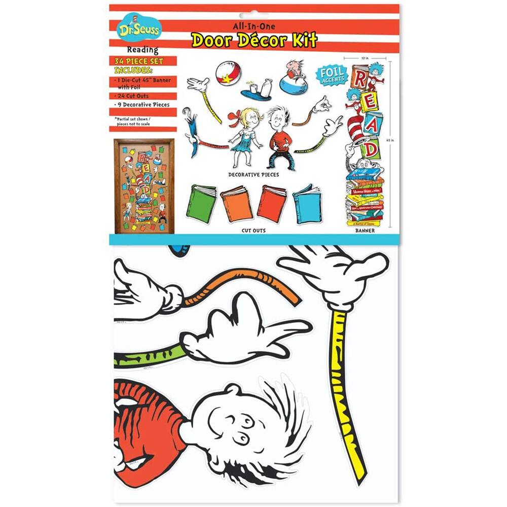 Eureka Dr Seuss Motivational Back to School Classroom Door Decoration Banner 12 