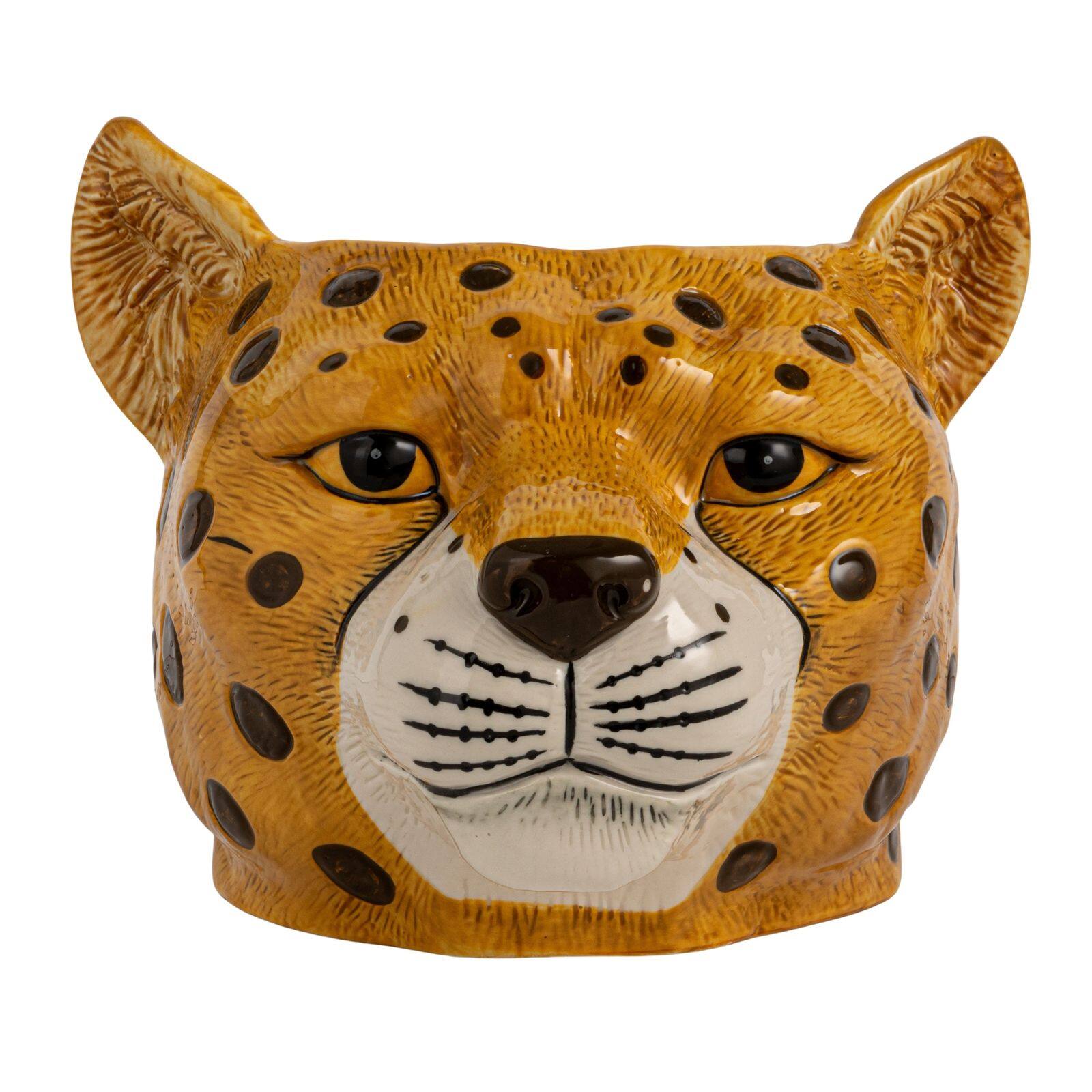 Hello Honey® 5" Ceramic Cheetah Head Planter