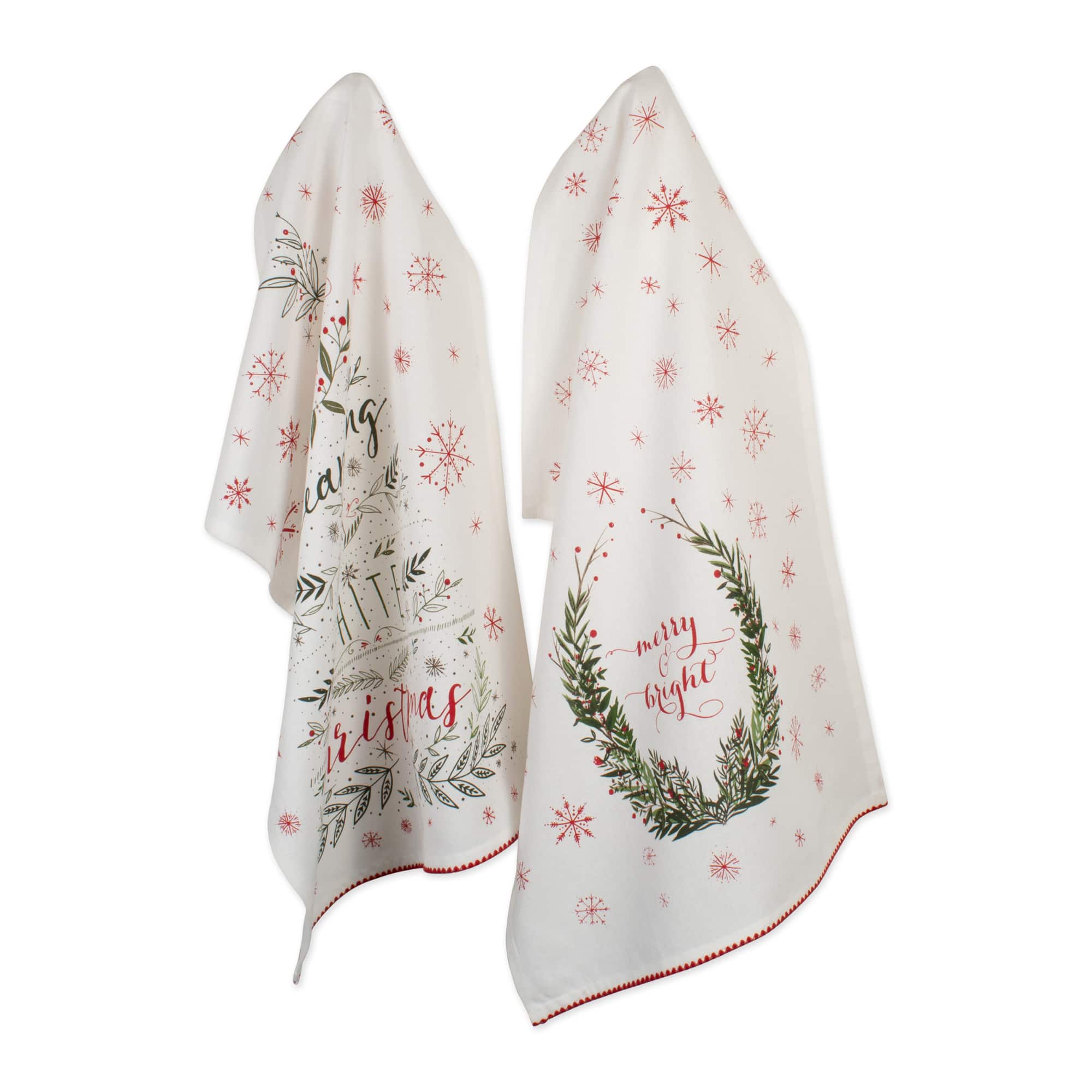 DII® Noel Printed Dishtowel Set
