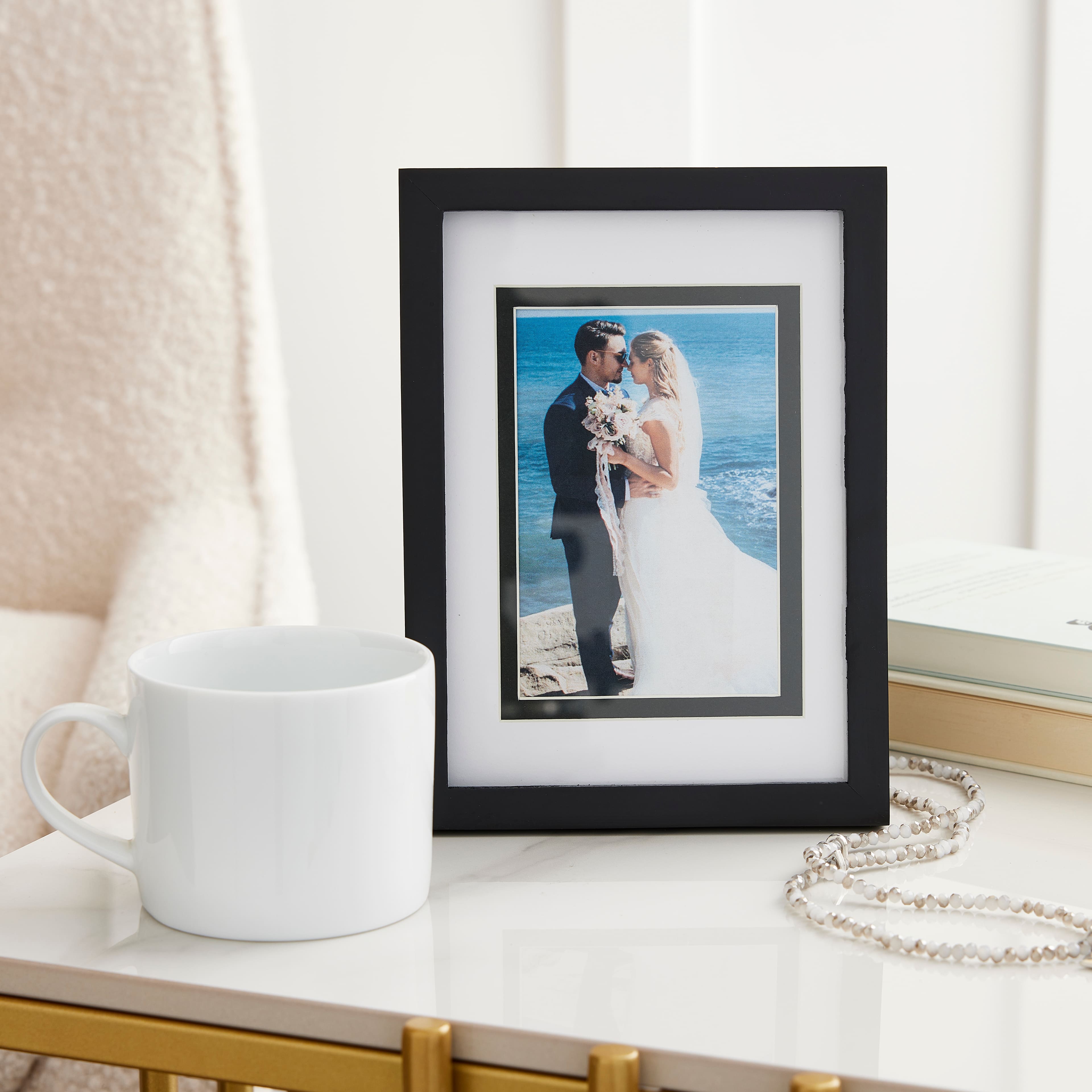 12 Pack: Black Linear Frame with Double Mat, Simply Essentials™ by Studio Décor®