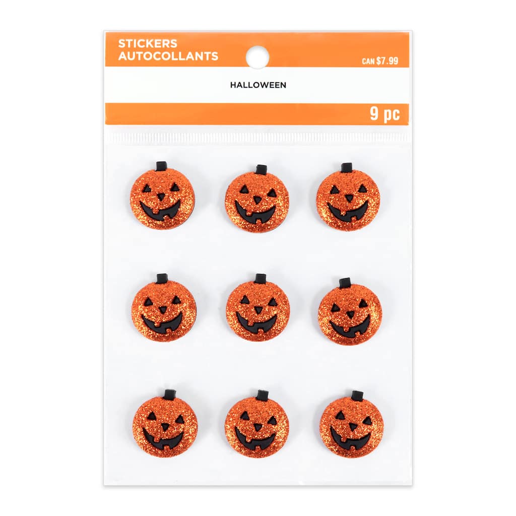 Glitter Pumpkin Stickers by Recollections™ | Michaels