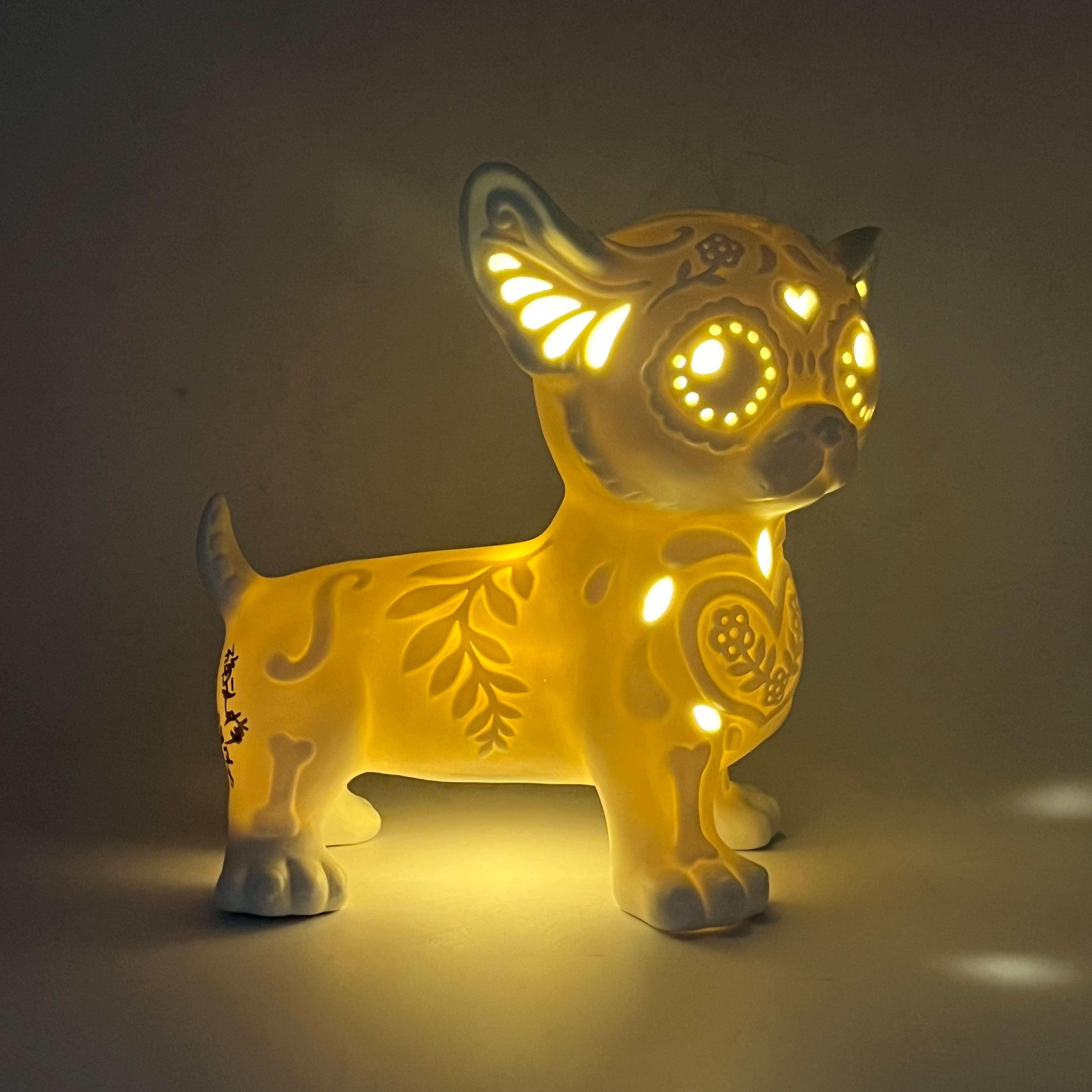 7&#x22; DIY LED Dog Ceramic D&#xE9;cor by Ashland&#xAE;