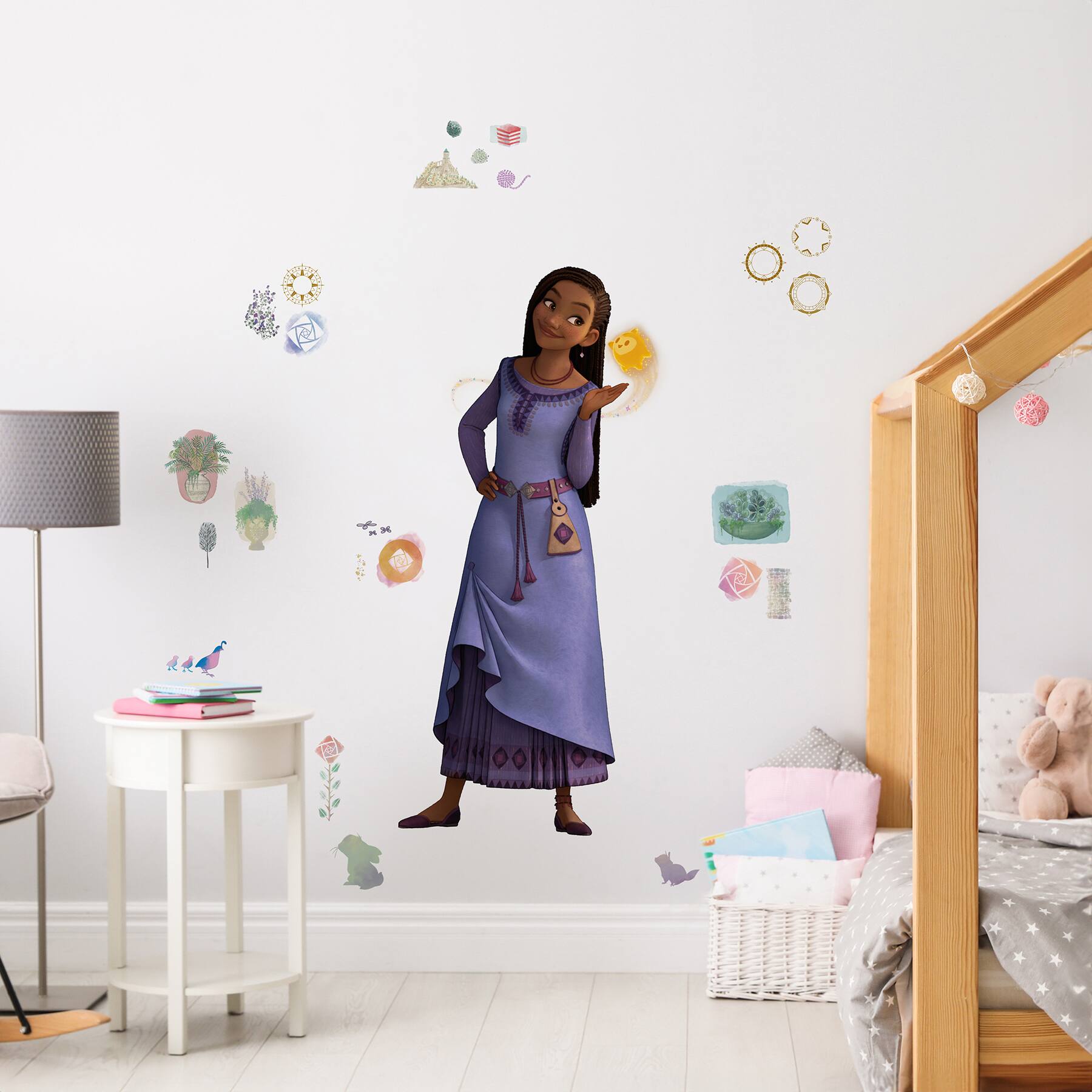 RoomMates Disney&#xAE; Wish Asha &#x26; Valentino Giant Wall Decal Set