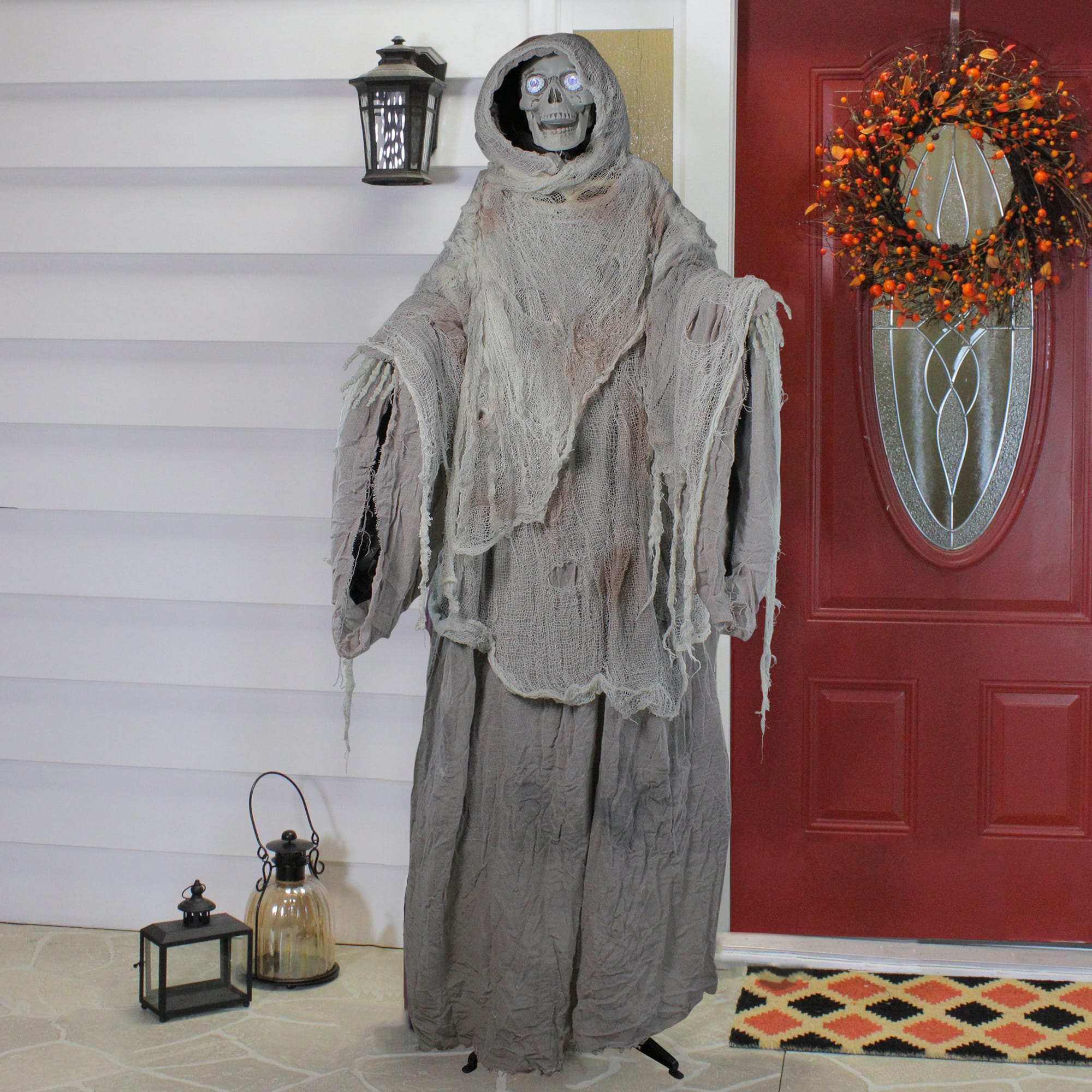65&#x22; Lighted &#x26; Animated Master of Death Halloween Decoration
