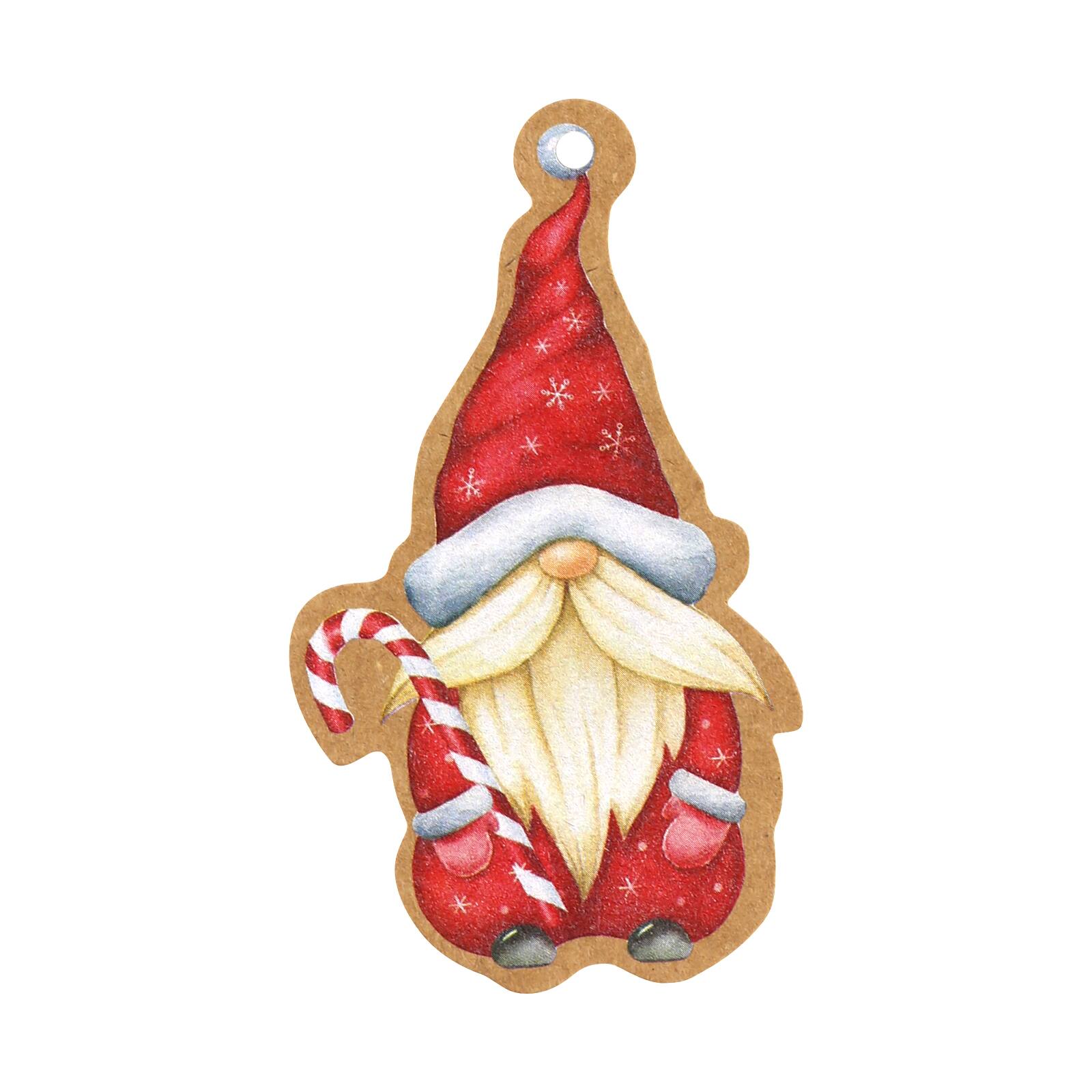 &#xC9;tiquettes avec image de lutin de No&#xEB;l de Celebrate It, 20&#xA0;unit&#xE9;s