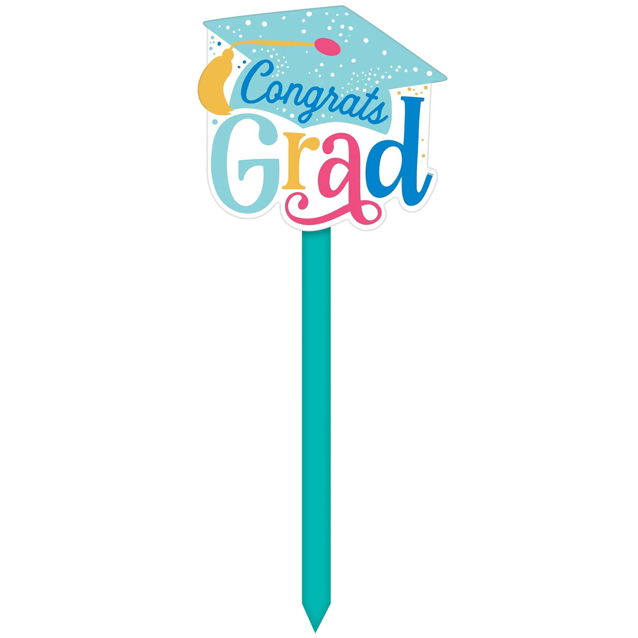33.5&#x22; Follow Your Dreams Graduation Yard Stakes, 2ct.