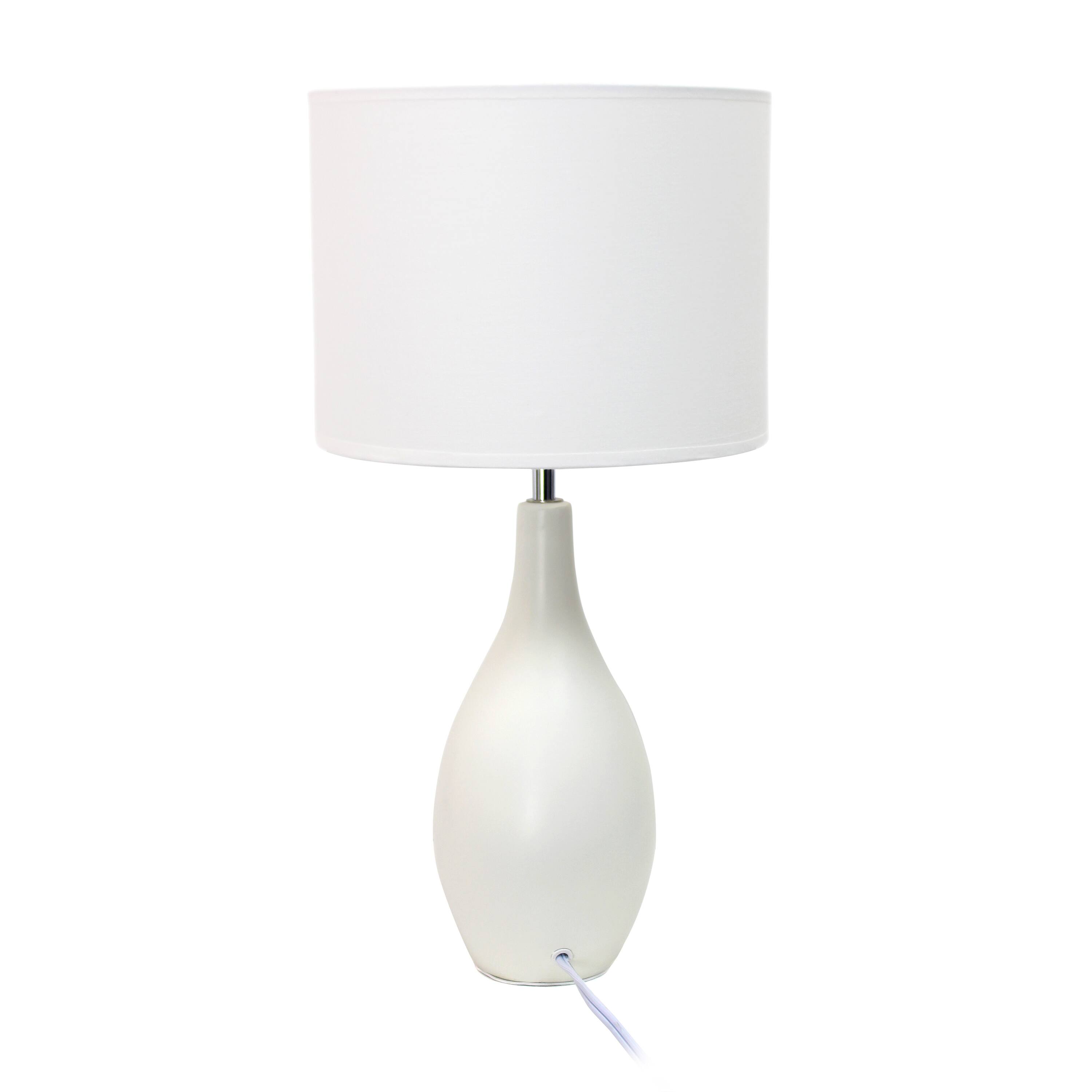 Creekwood Home Essentix 18.1&#x22; Off White Dewdrop Table Lamp