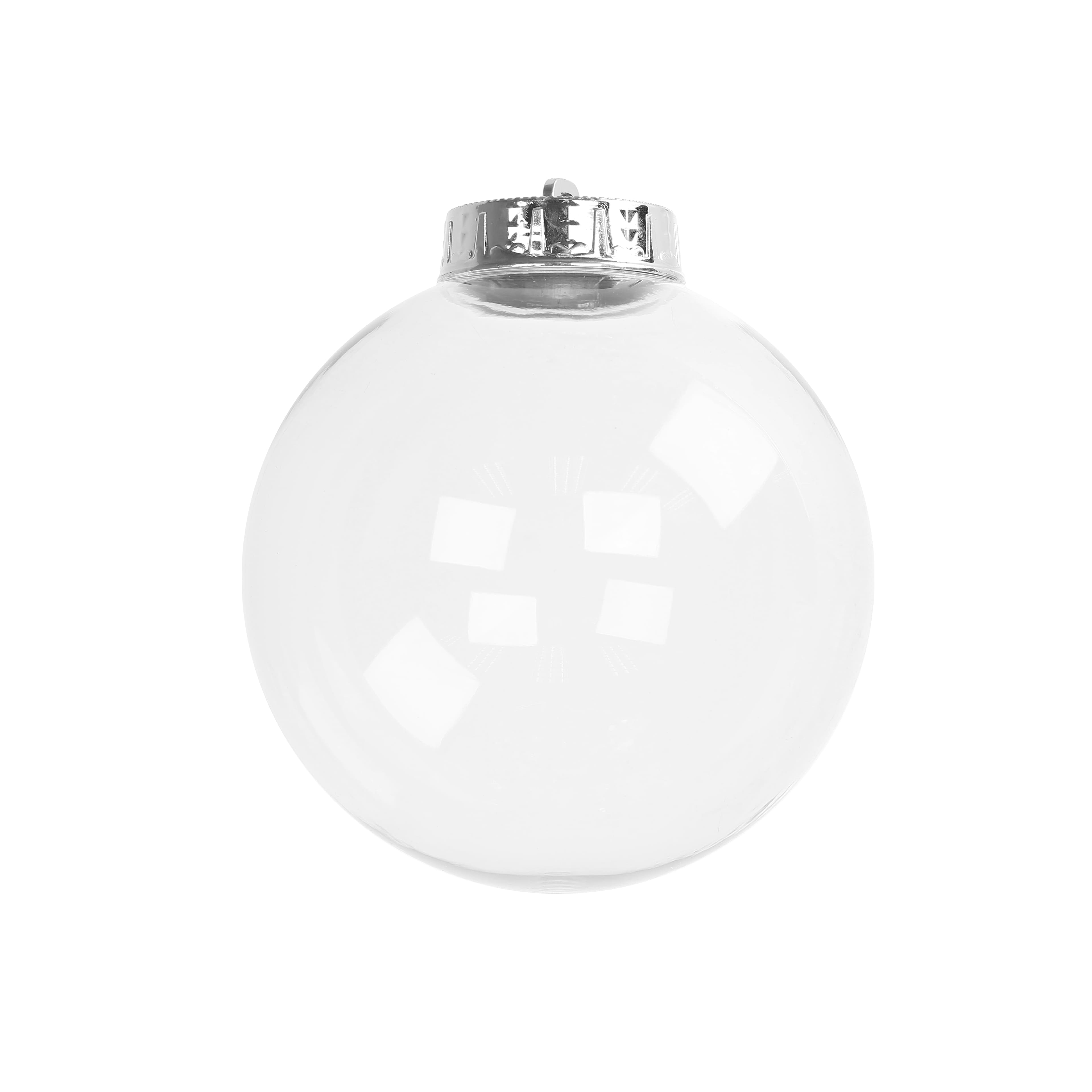 7.75&#x22; Clear DIY Plastic Ball Ornament by Make Market&#xAE;