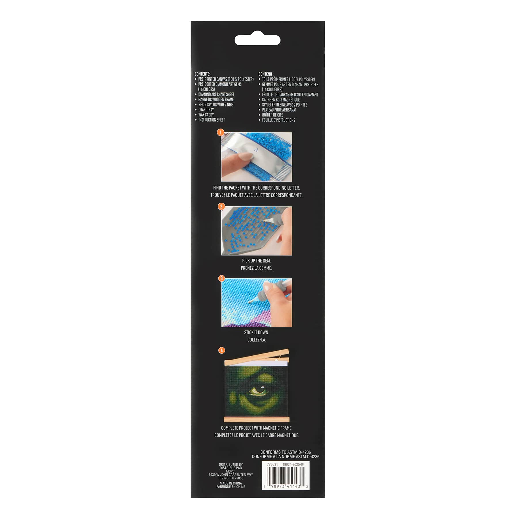 8" x 10" Witch Eye Diamond Art Kit with Magnetic Frame by Make Market®