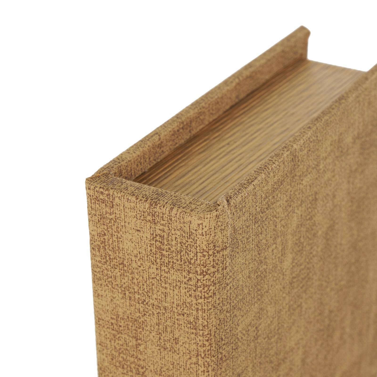 Multicolored Faux Leather Decorative Storage Book Boxes, 3ct.