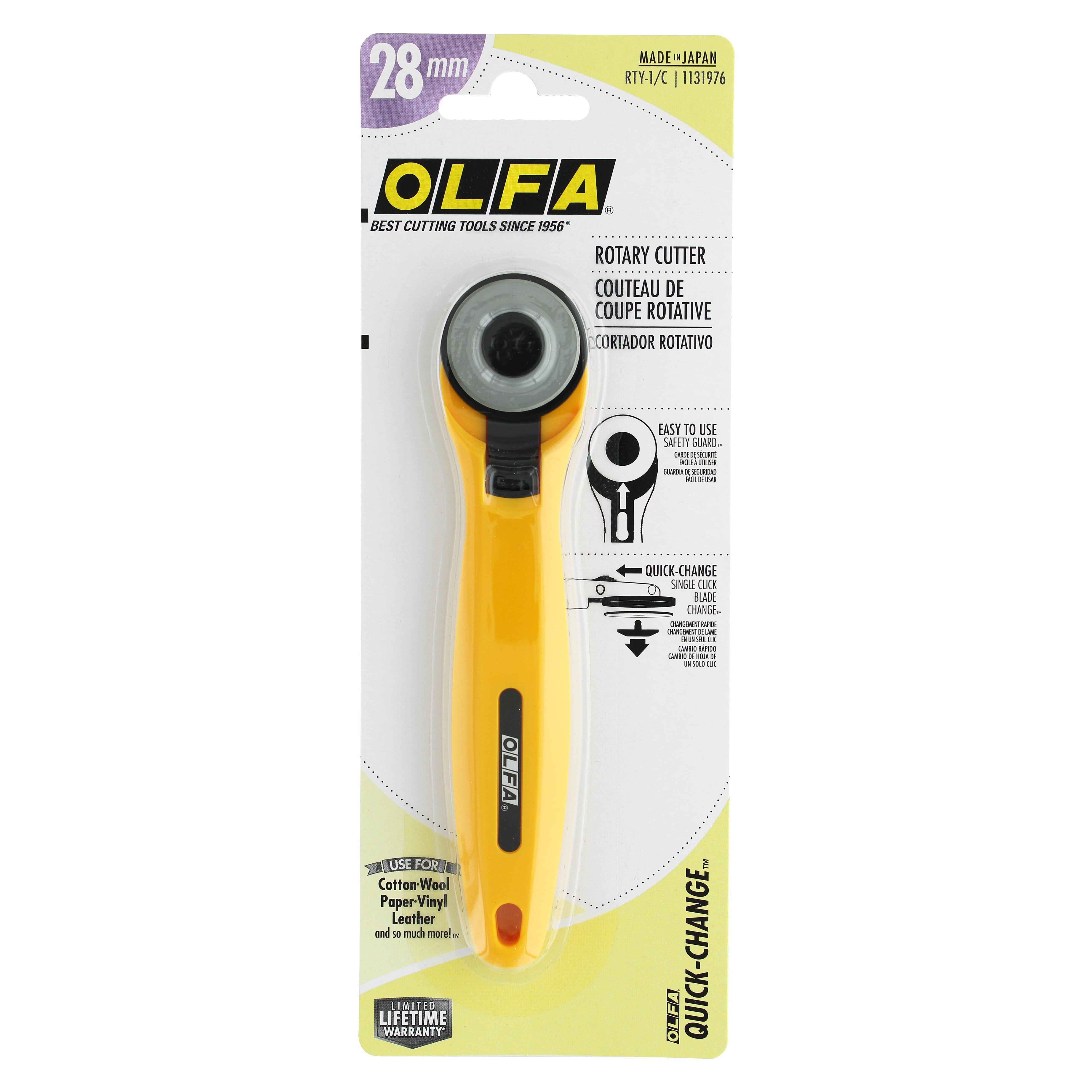 Olfa Quick Change 28mm Rotary Cutter - D616161S - Cutters Get the Olfa Quick Change 28mm Rotary Cutter at Mi sku D616161S
