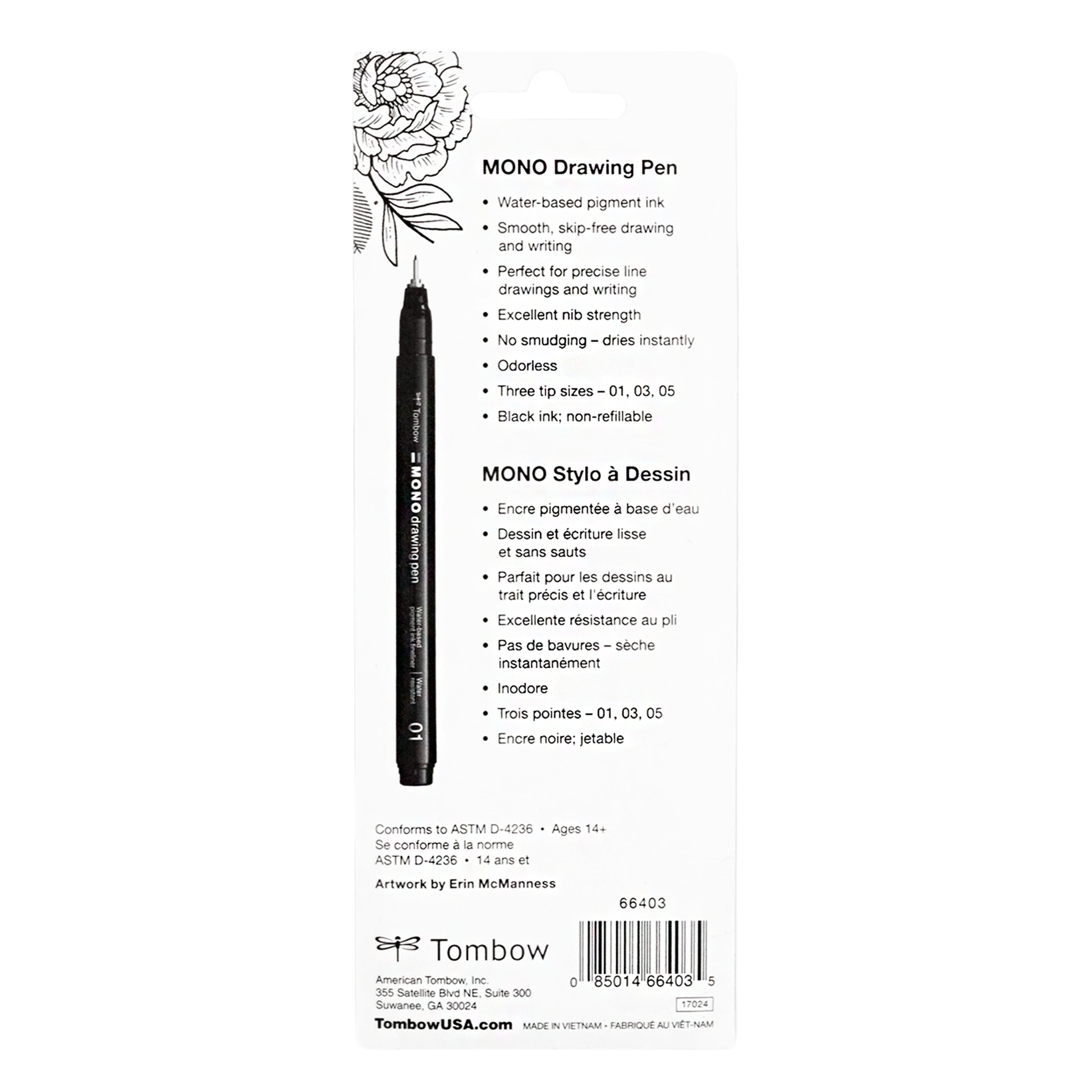 Tombow MONO Drawing Pens 6-pack - 20006668
