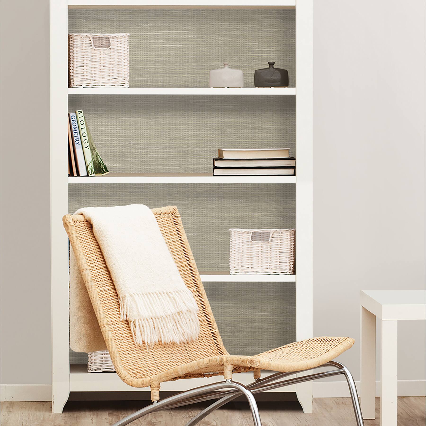 NuWallpaper Wheat Grasscloth Peel & Stick Wallpaper