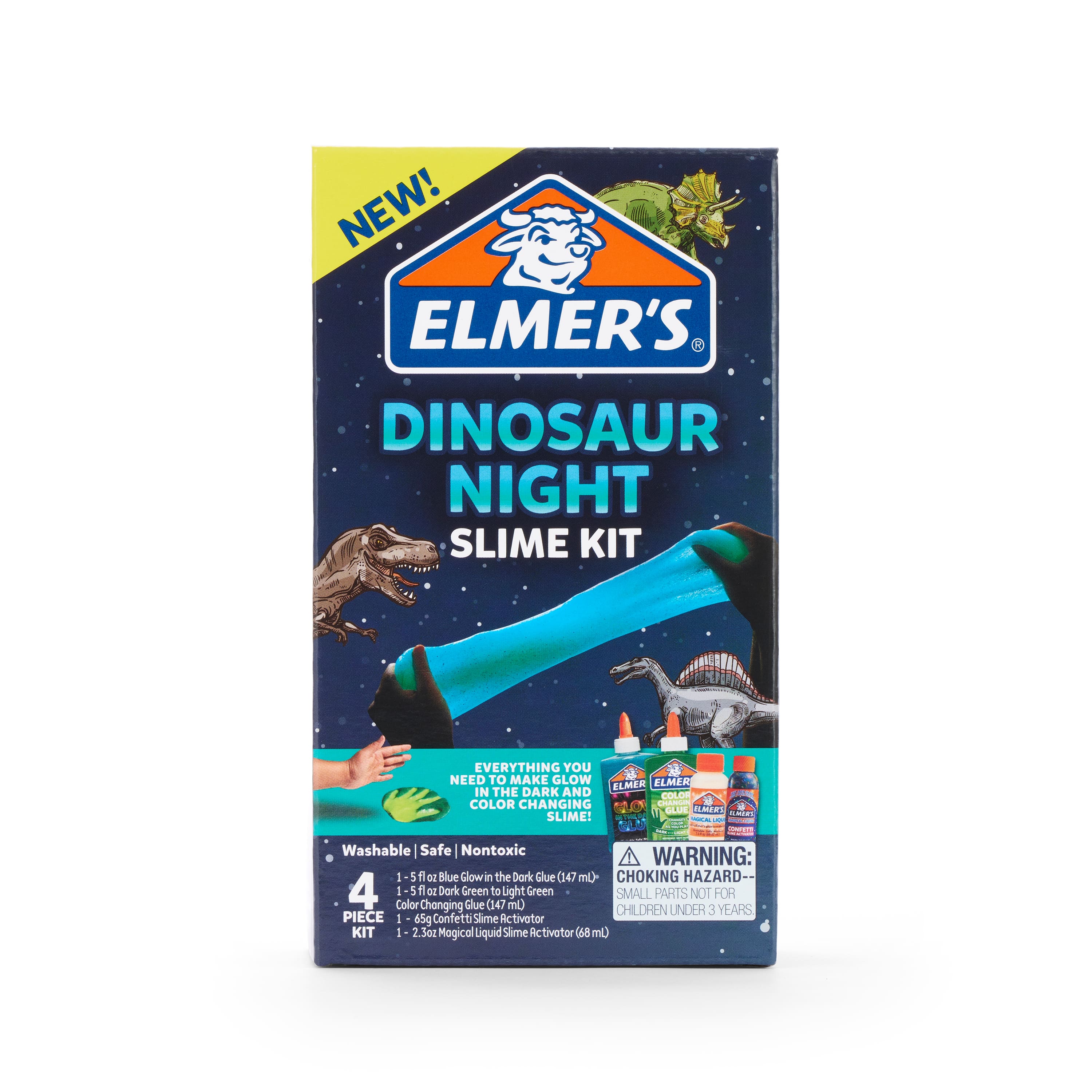 8 Pack: Elmer&#x27;s&#xAE; Dinosaur Night Slime Kit