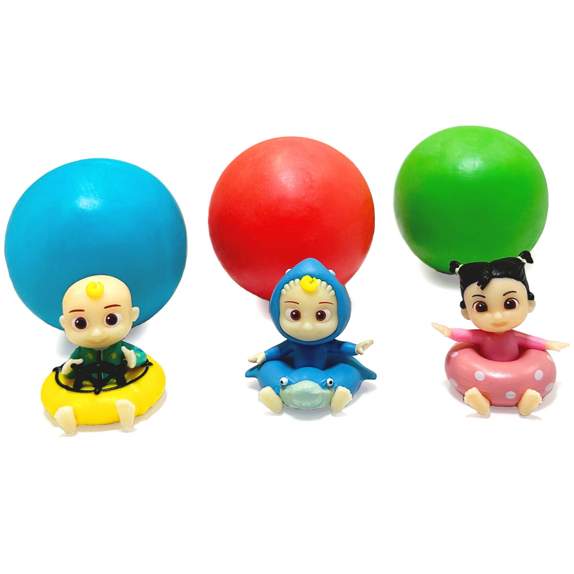 SOAPrize&#xAE; Skipper JJ, Shark JJ, &#x26; Ballerina CeCe Kids Soap Balls with Toys